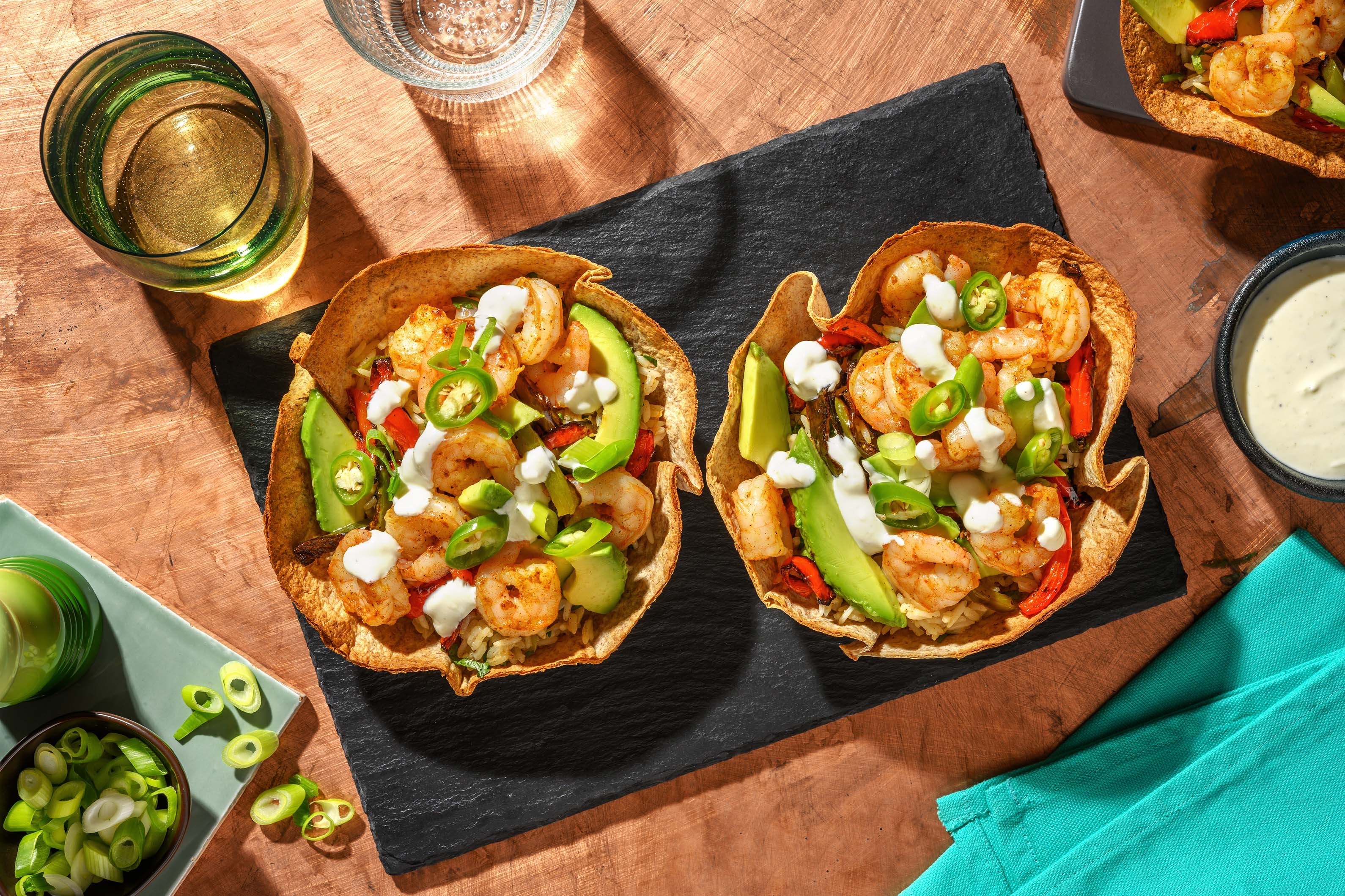 Cajun Spiced Prawn Taco Bowl