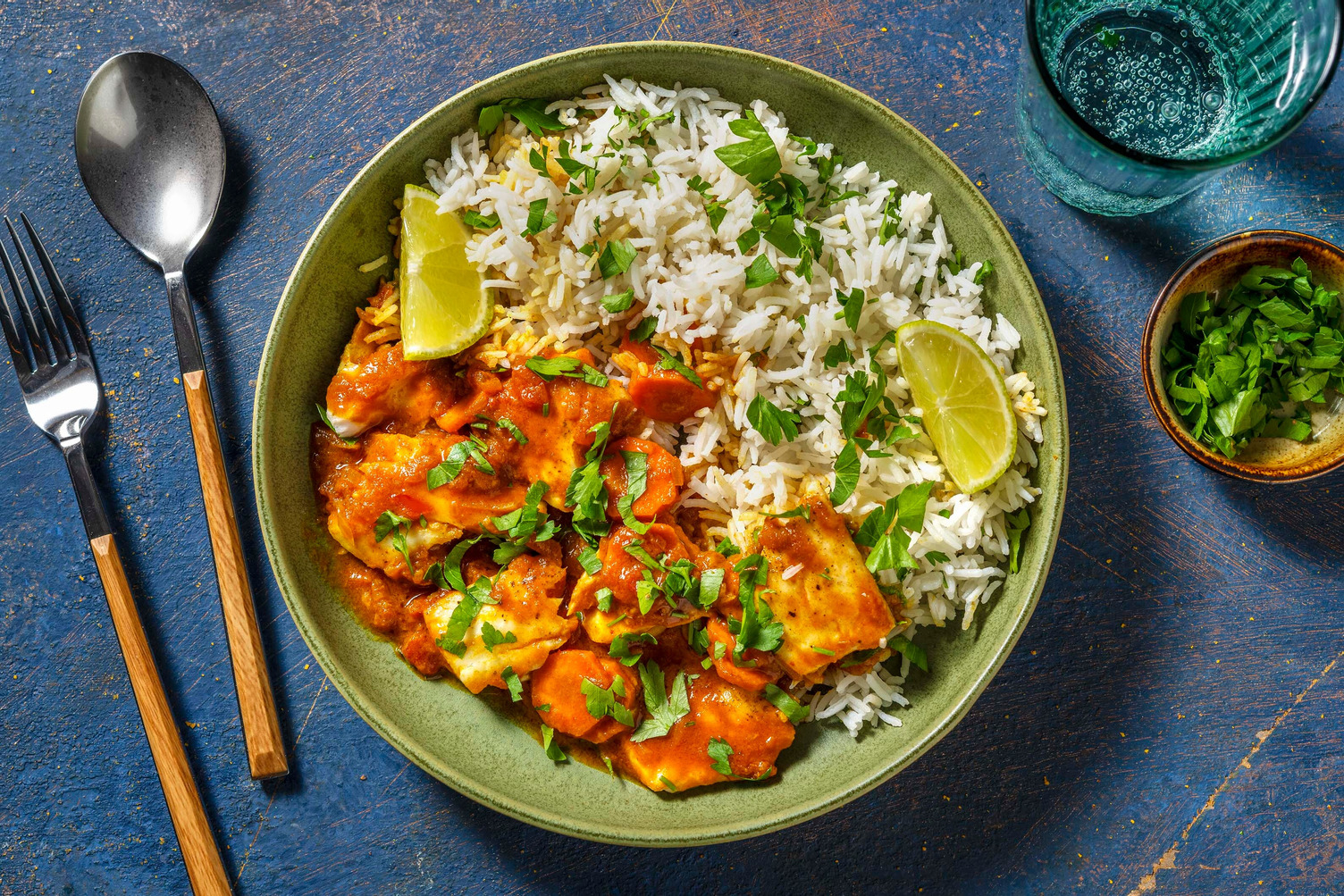 Cari de poisson à l’indienne faible en calories