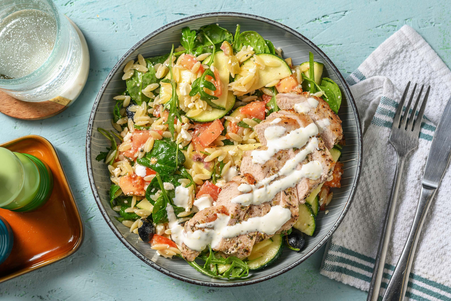 Cal Smart Pork Souvlaki-Style Salad