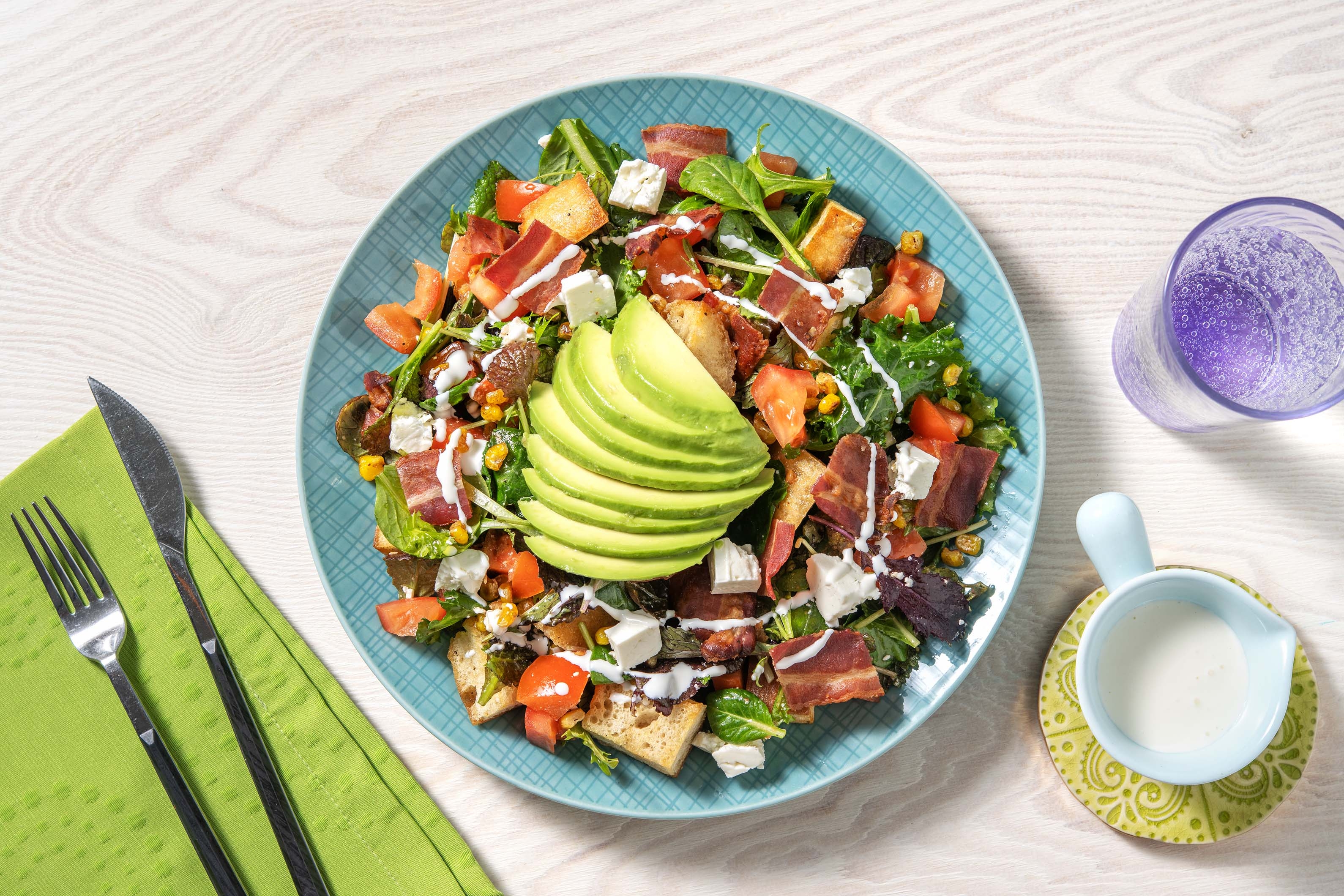 Californian Style Bacon and Avocado Sunshine Salad