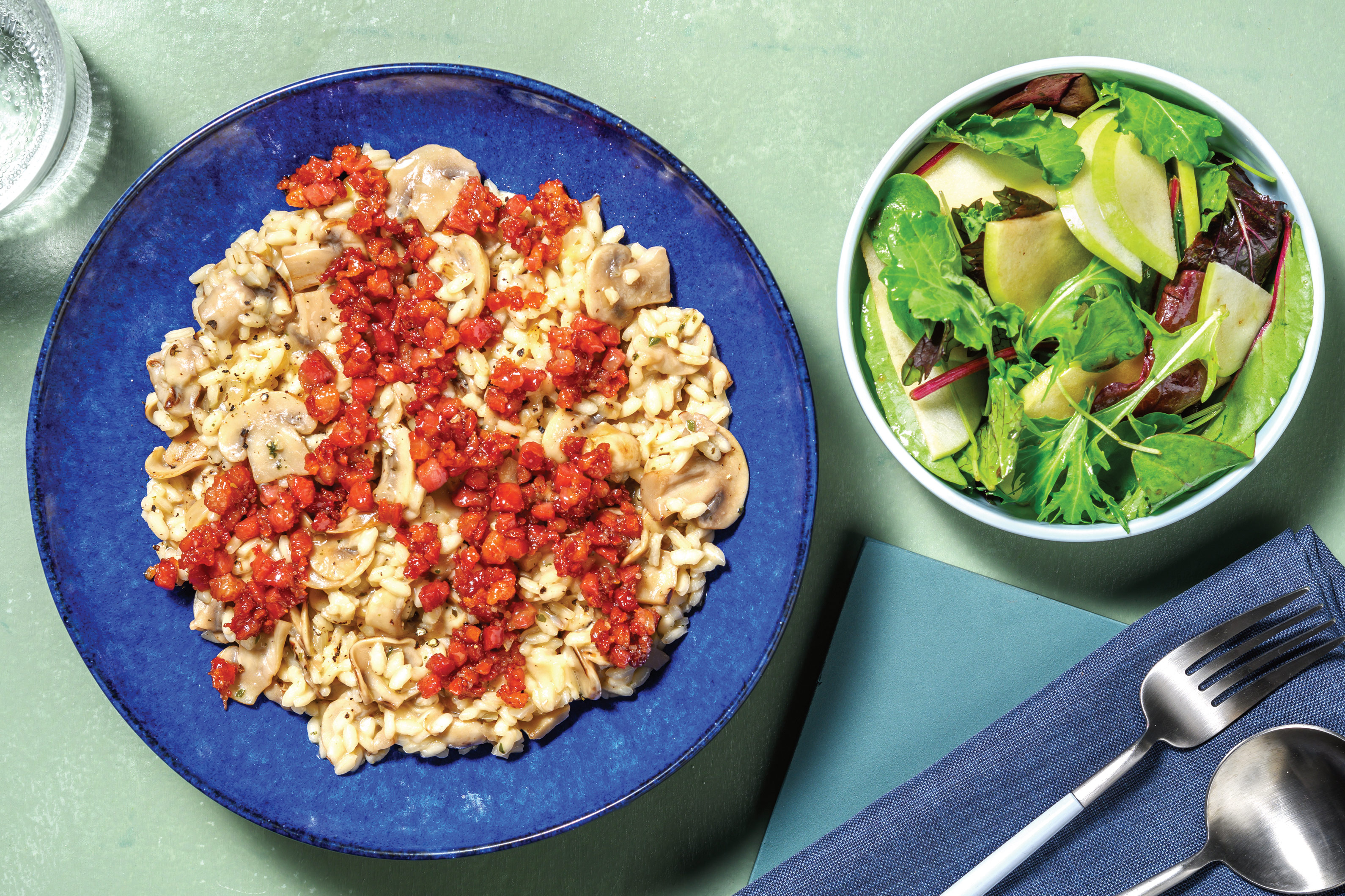 Caramelised Bacon & Mushroom Risotto