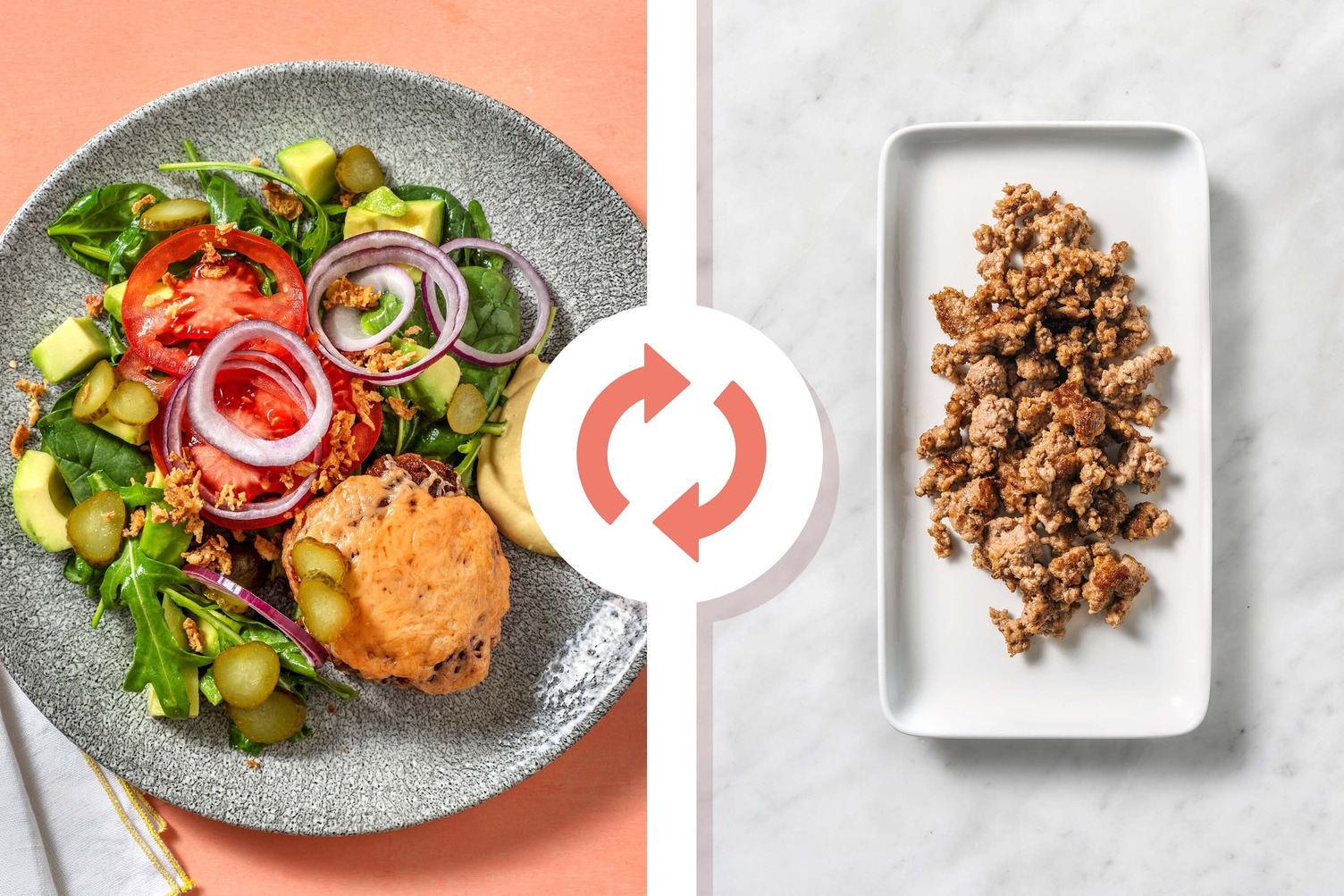 Burgers de dinde sans pain faibles en glucides