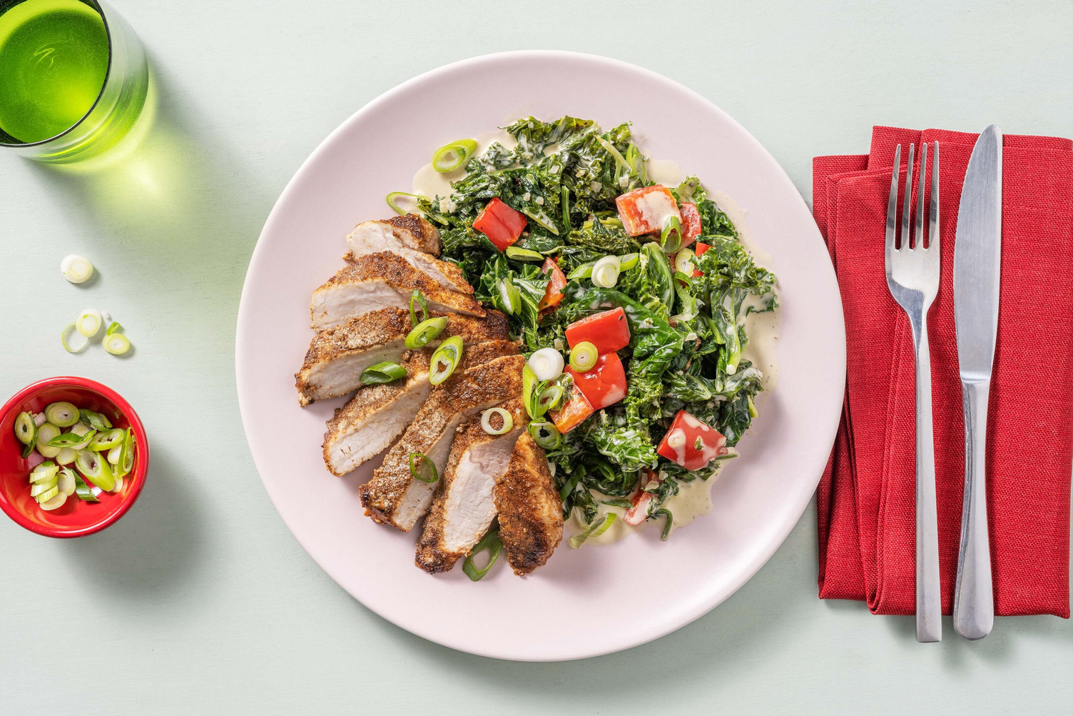 Côtelettes de porc à la mode du Sud faibles en glucides