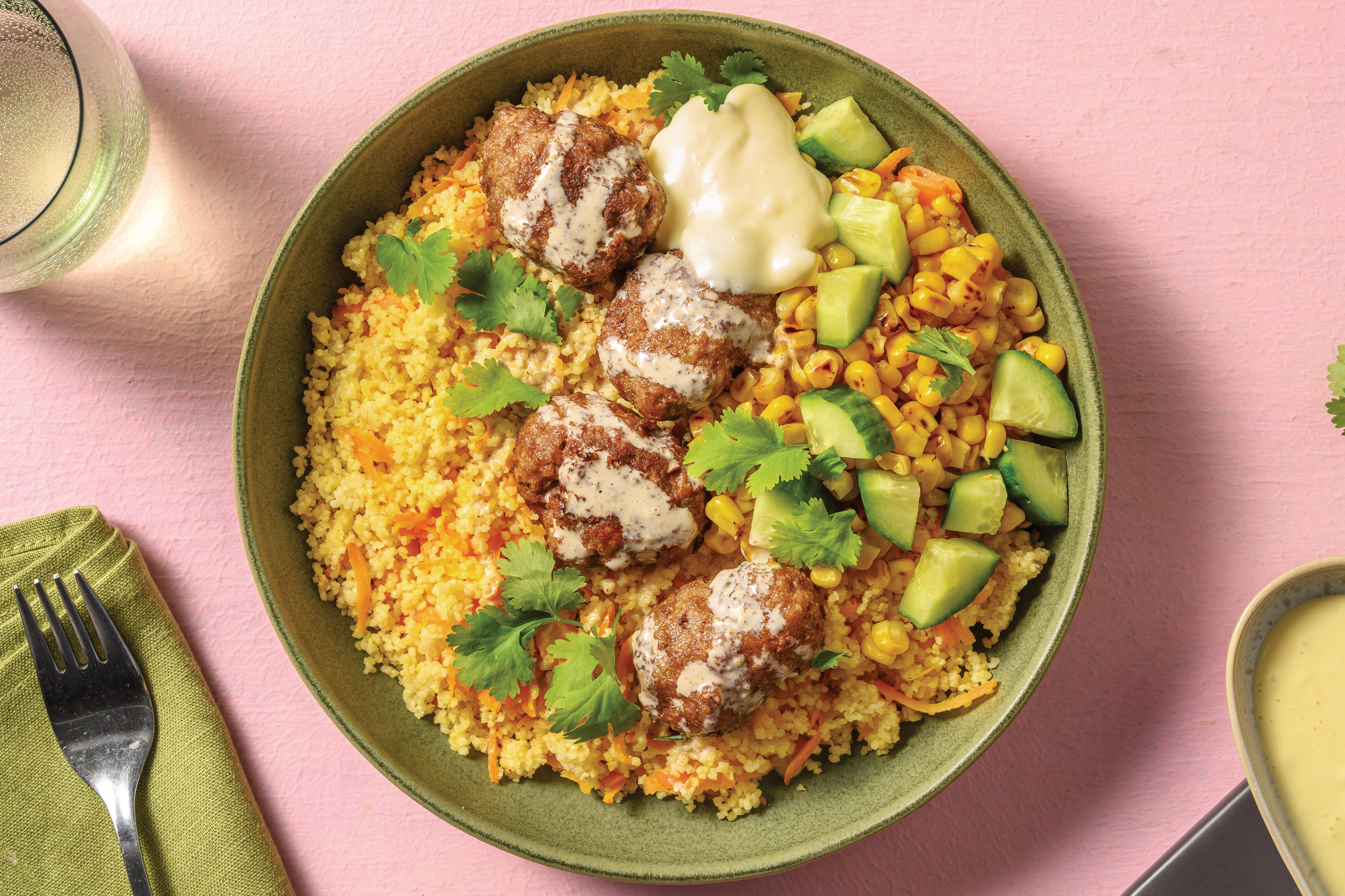 Caribbean Beef Rissoles & Coconut Sauce