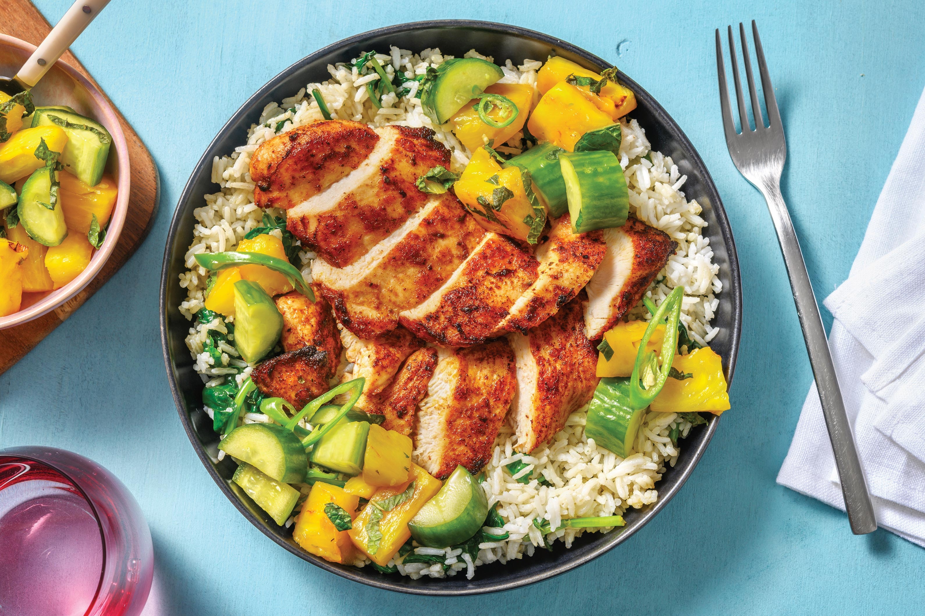 Caribbean Chicken & Coconut Rice