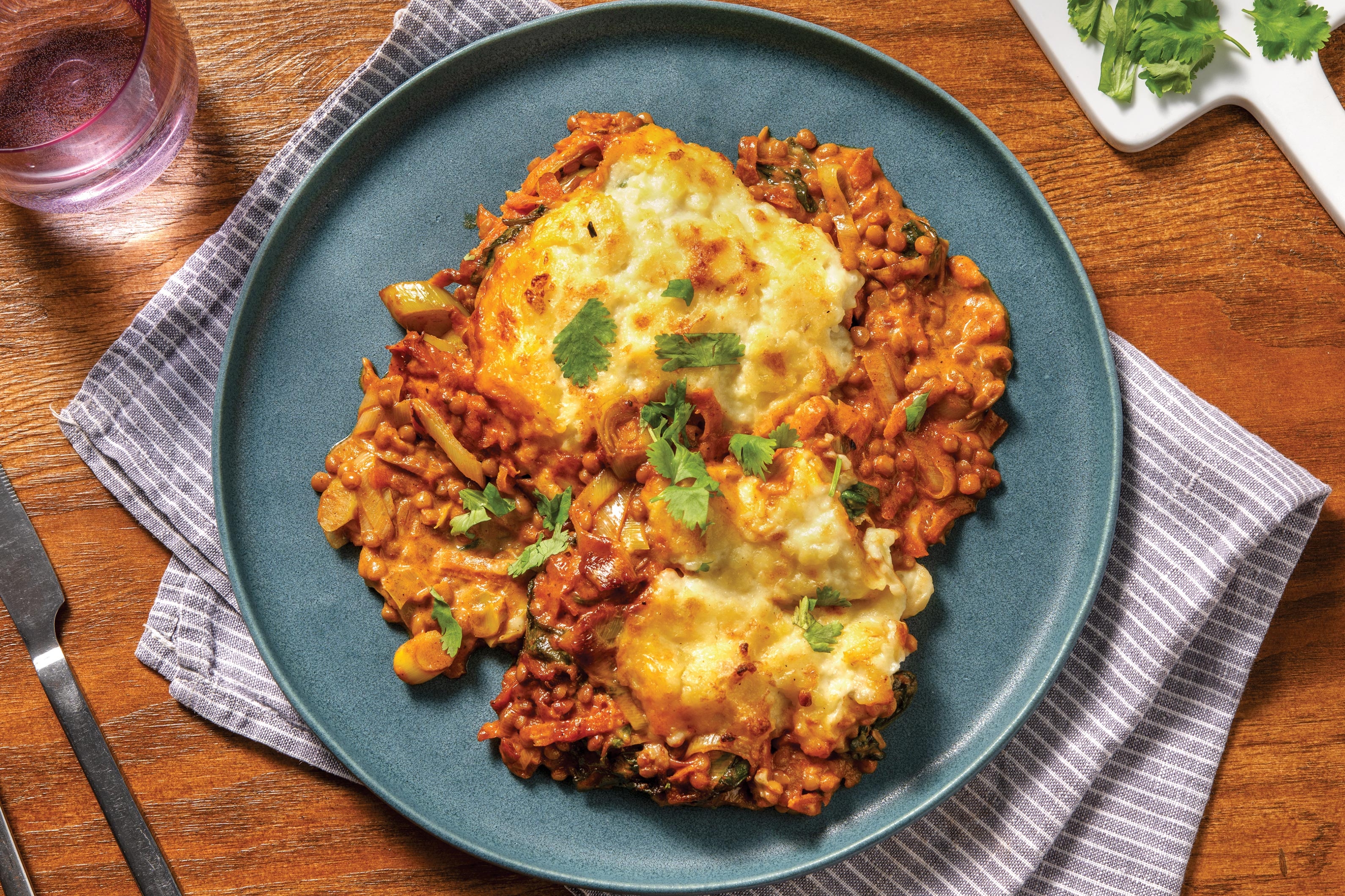 Caribbean Black Bean & Veggie Pie