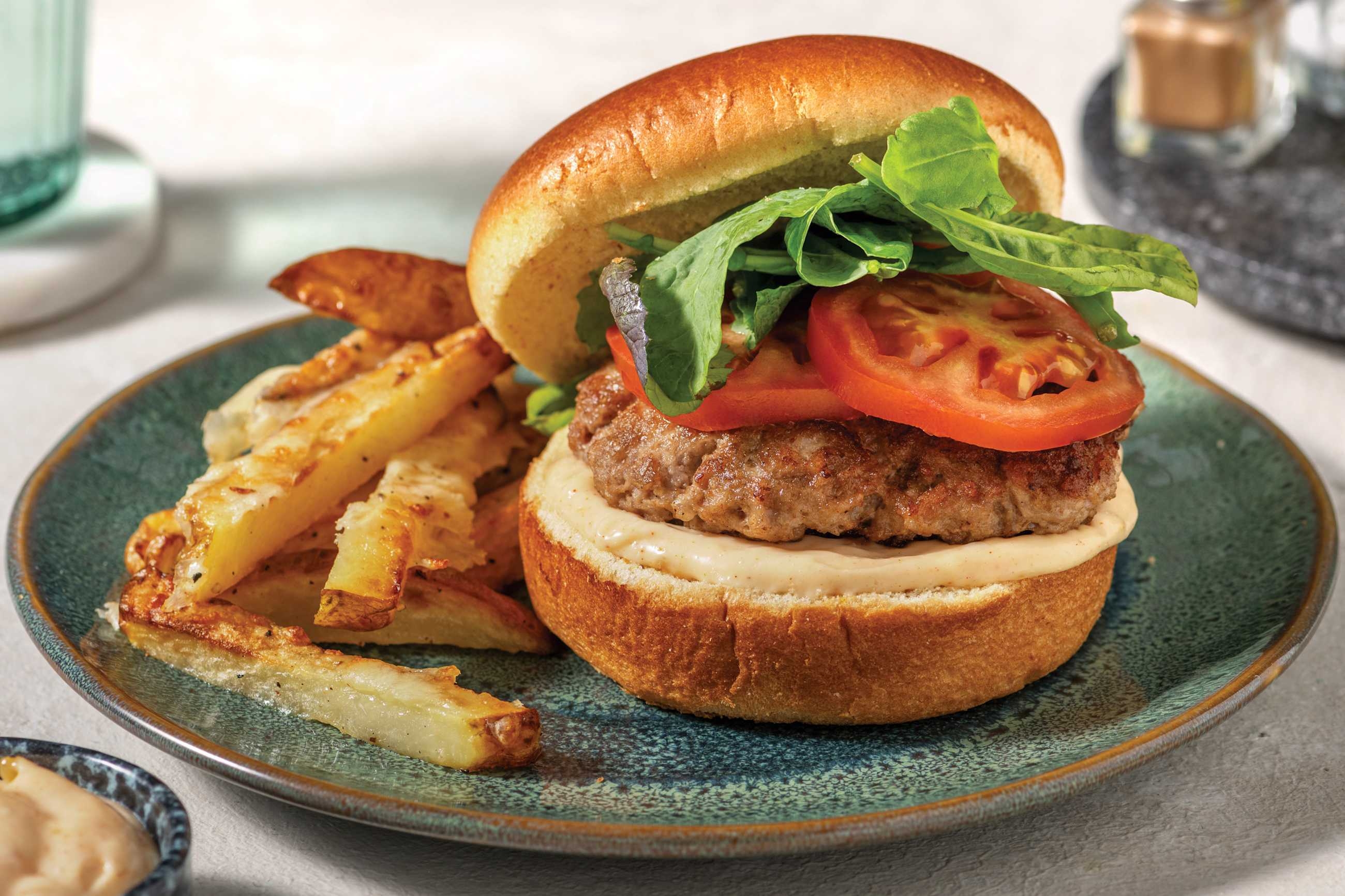 Caribbean-Spiced Pork Burger
