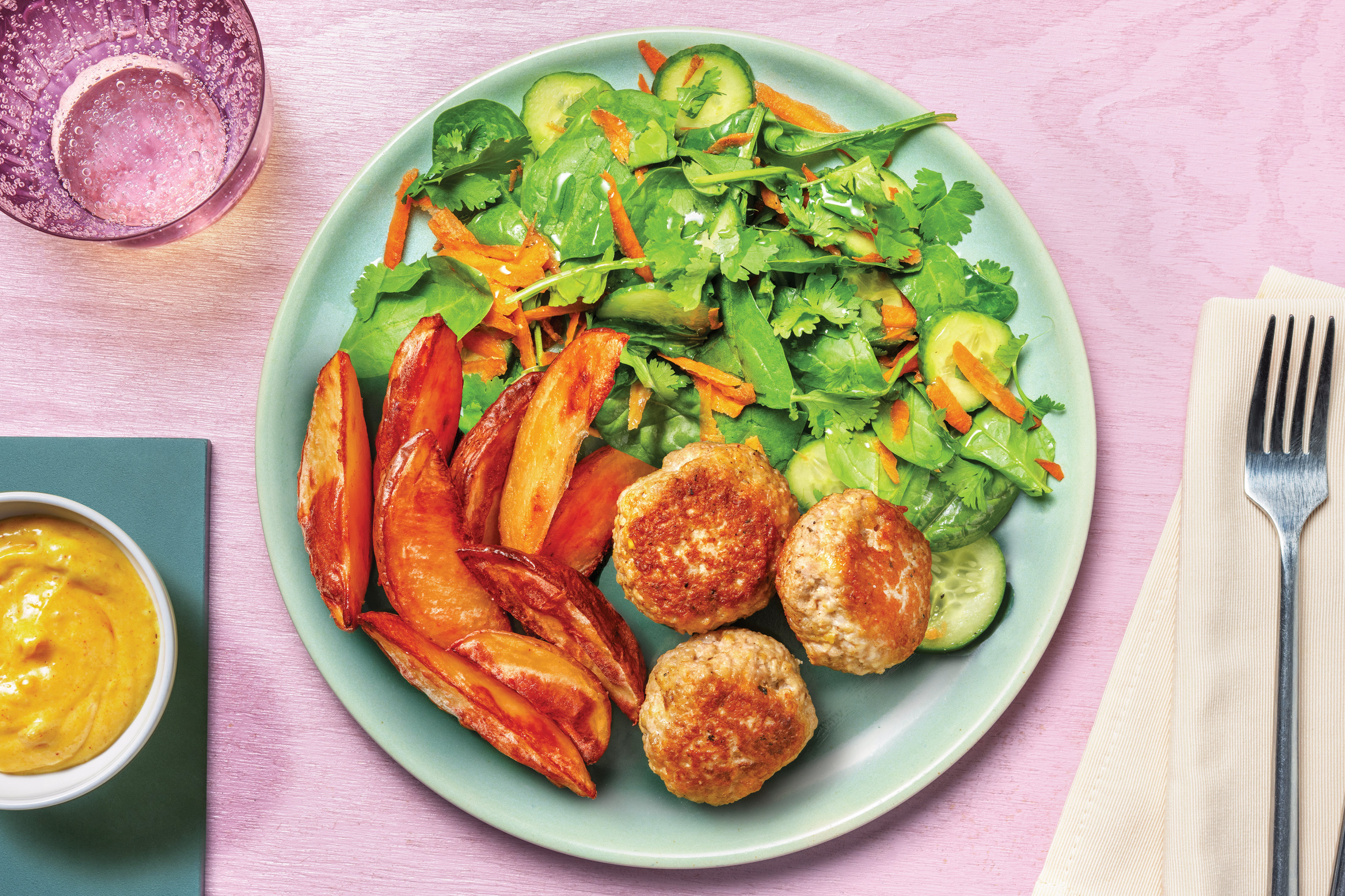 Caribbean-Spiced Pork Rissoles