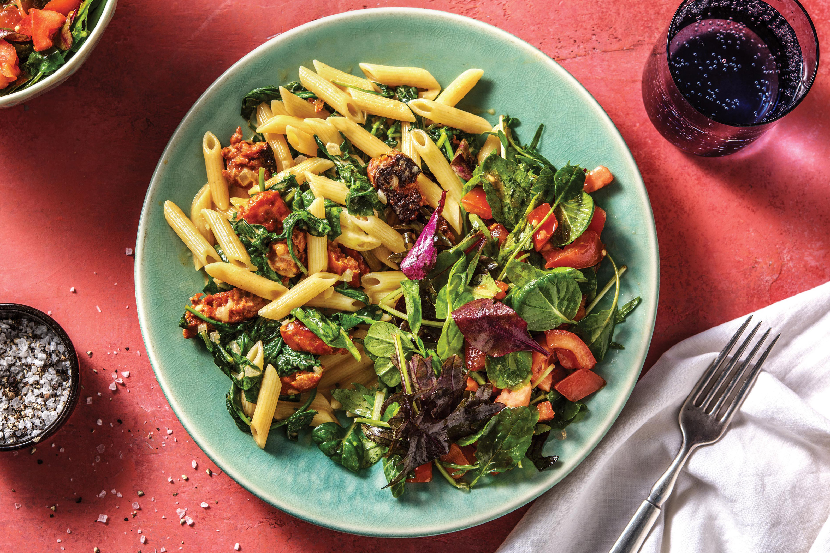 Carolina's Chorizo Penne Carbonara