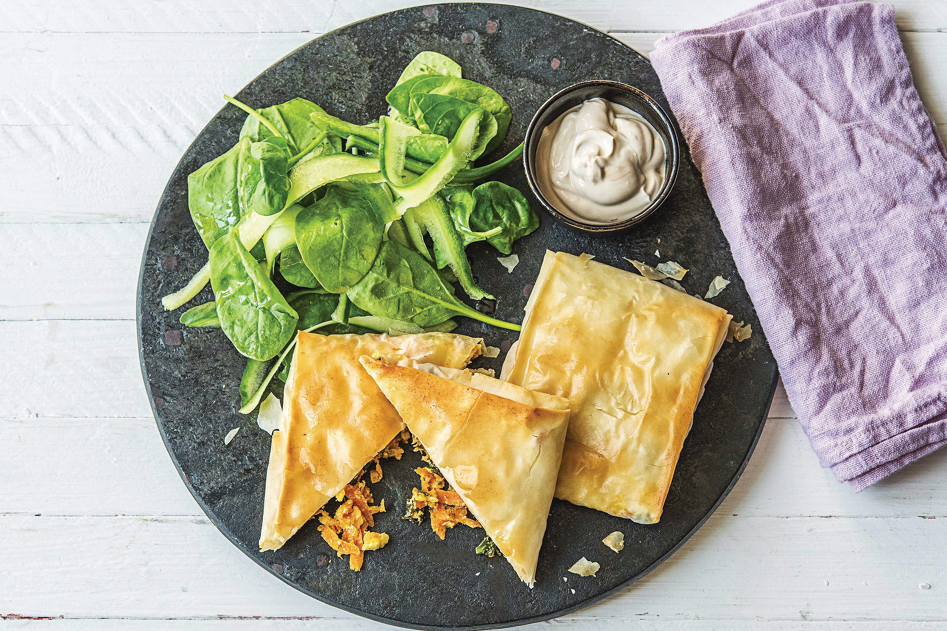 Easy Greek Carrot & Fetta Filo Parcels