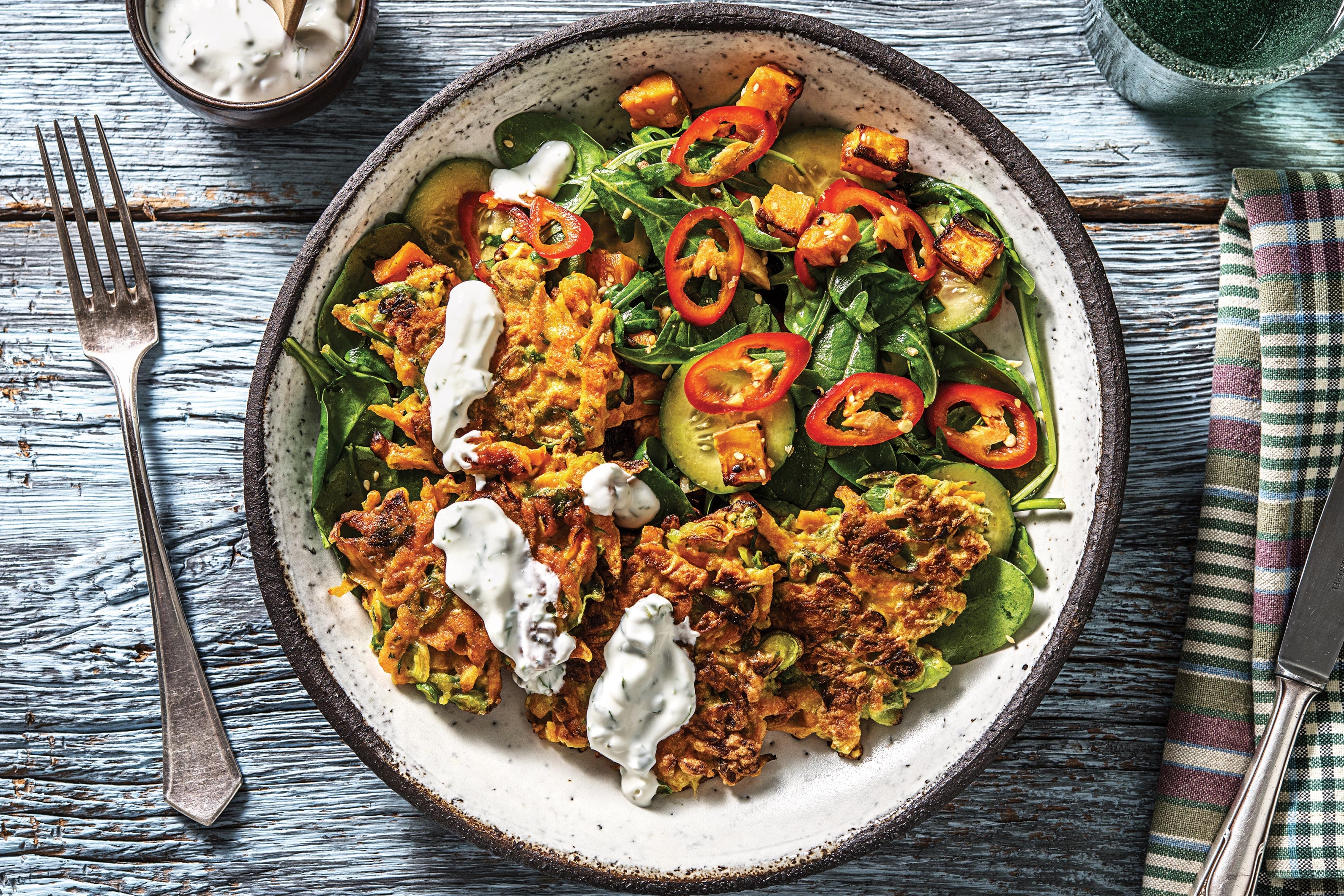 Carrot, Coriander & Ginger Fritters