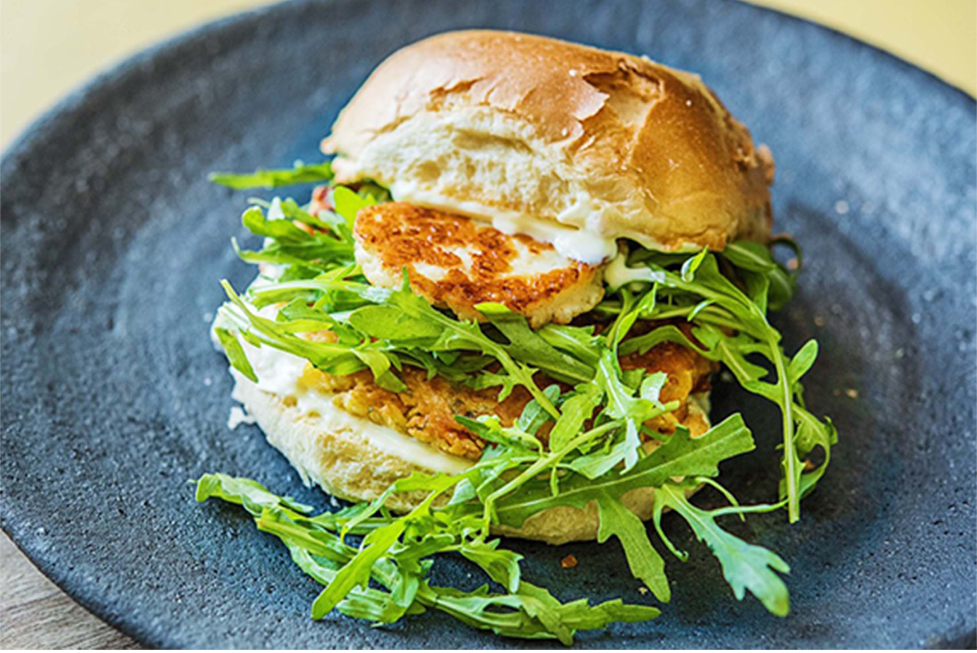 Carrot & Halloumi Burger