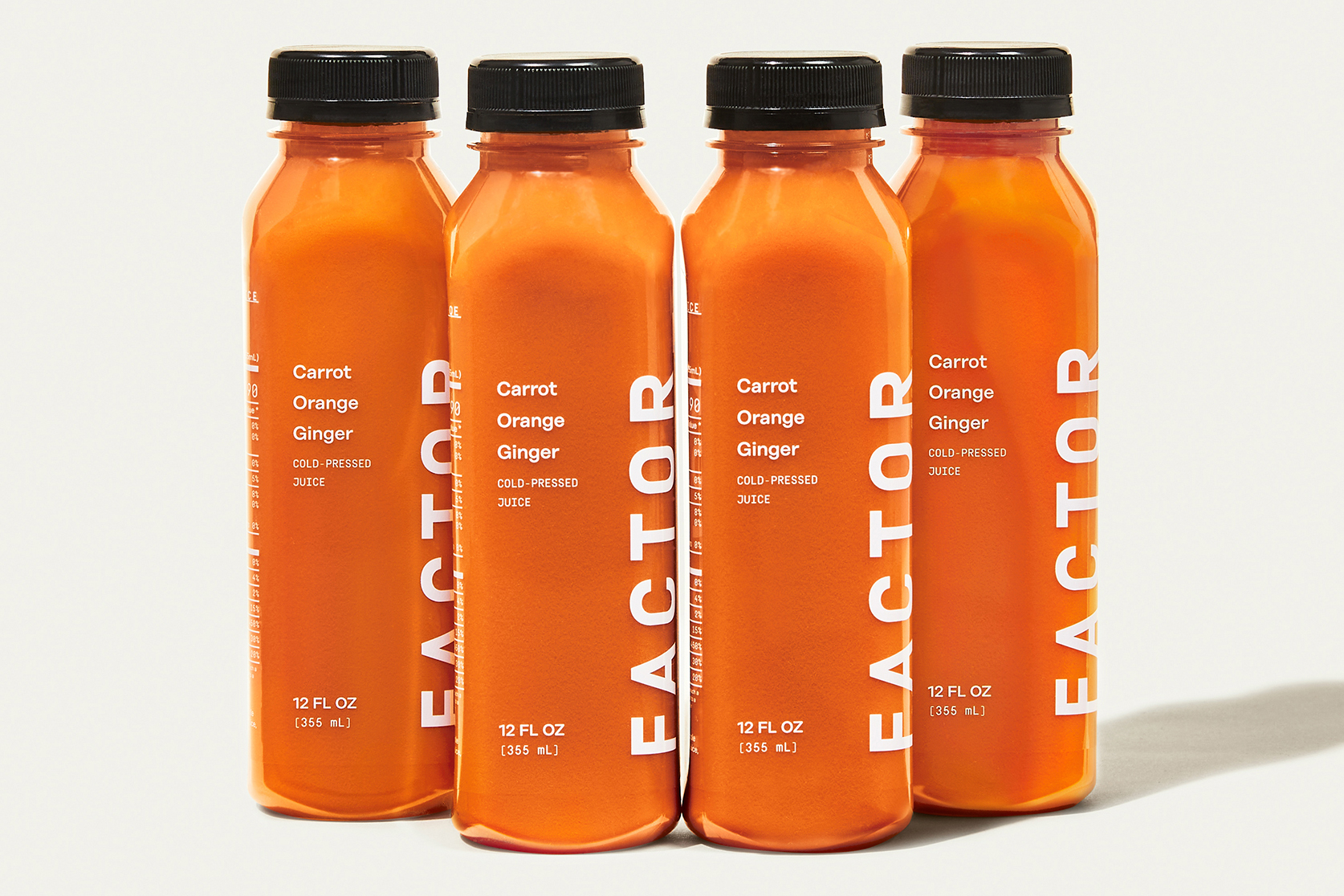 Jus pressés à froid carotte, orange et gingembre