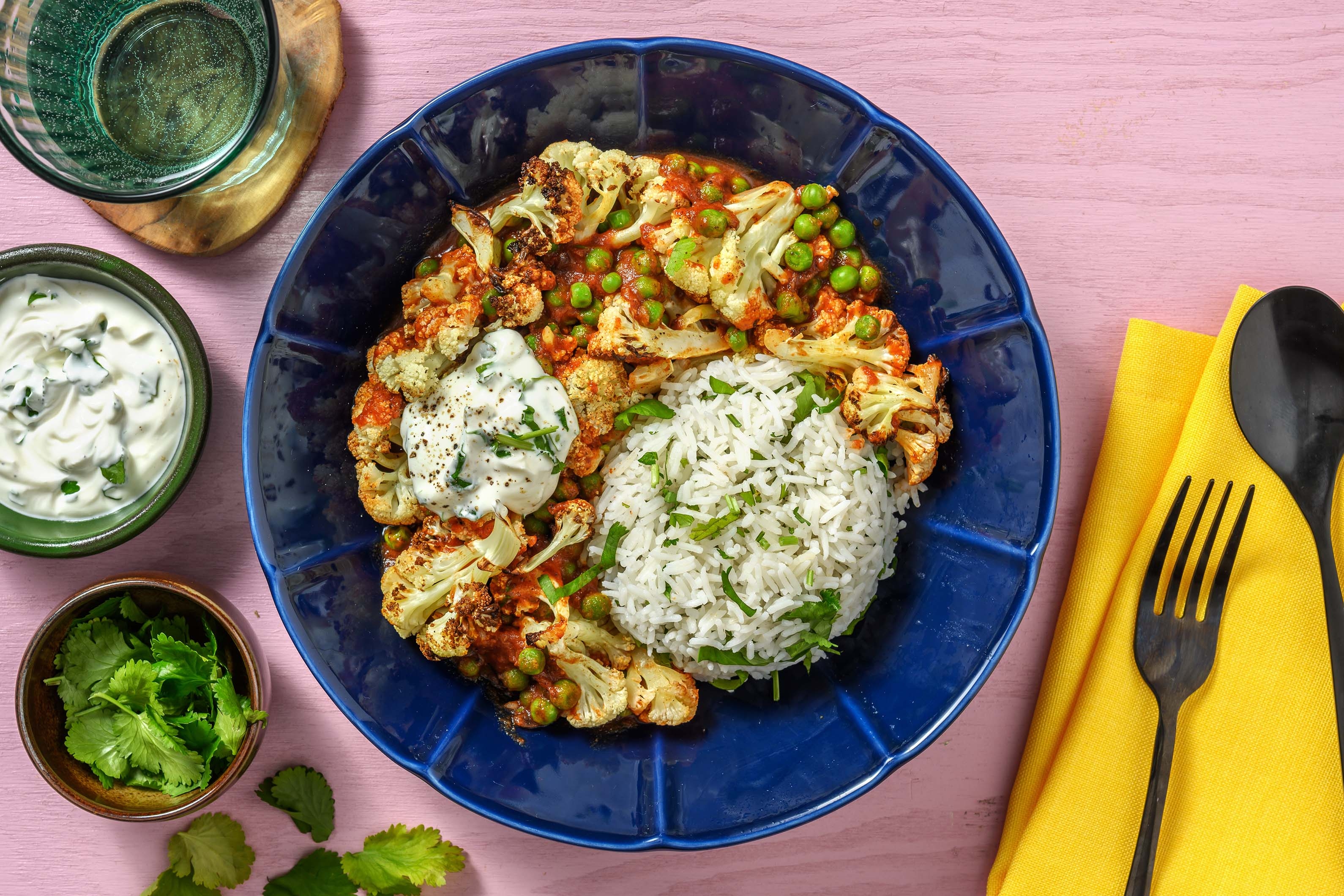 Cauliflower and Pea Tikka Curry