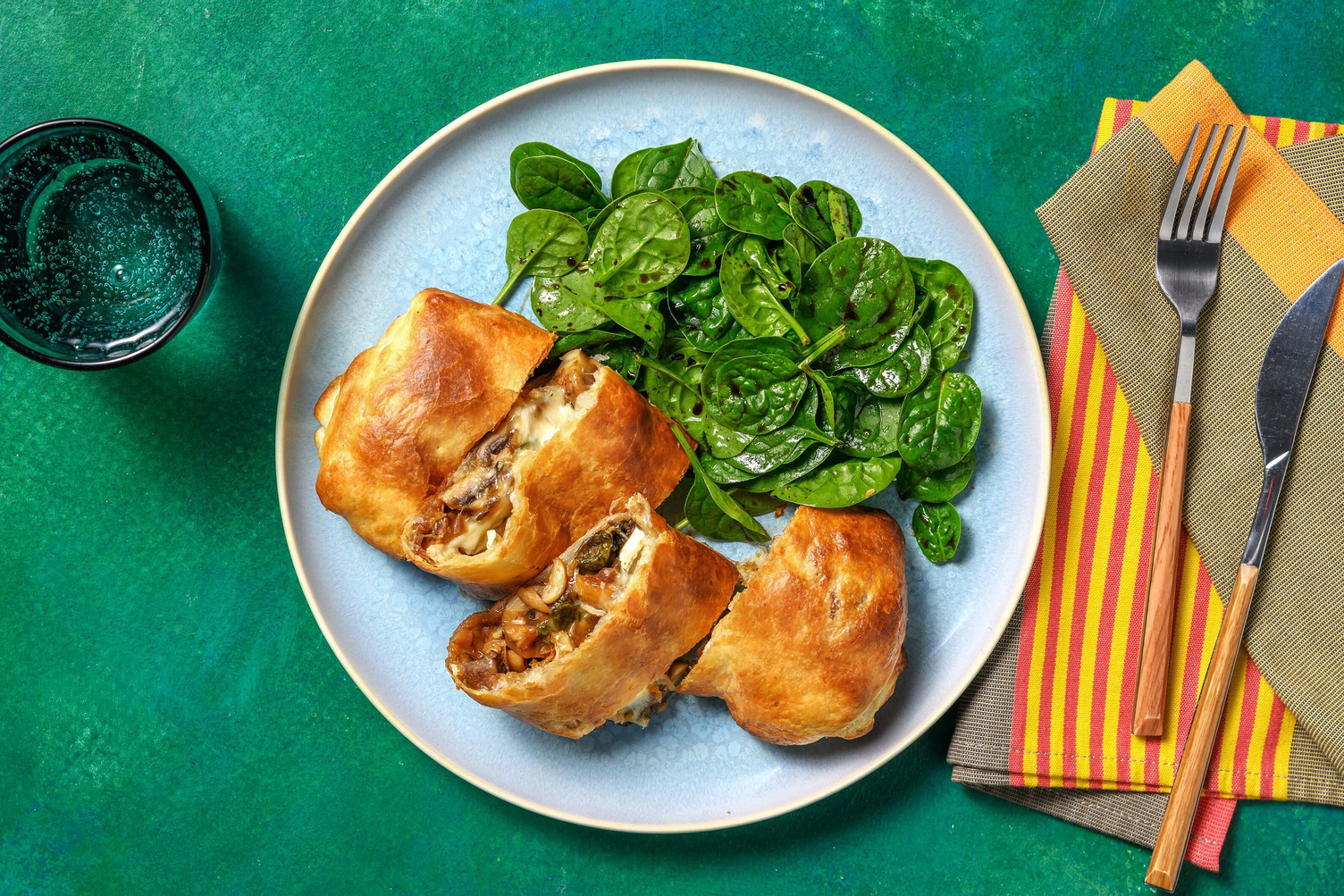 Champignon-Camembert-Strudel