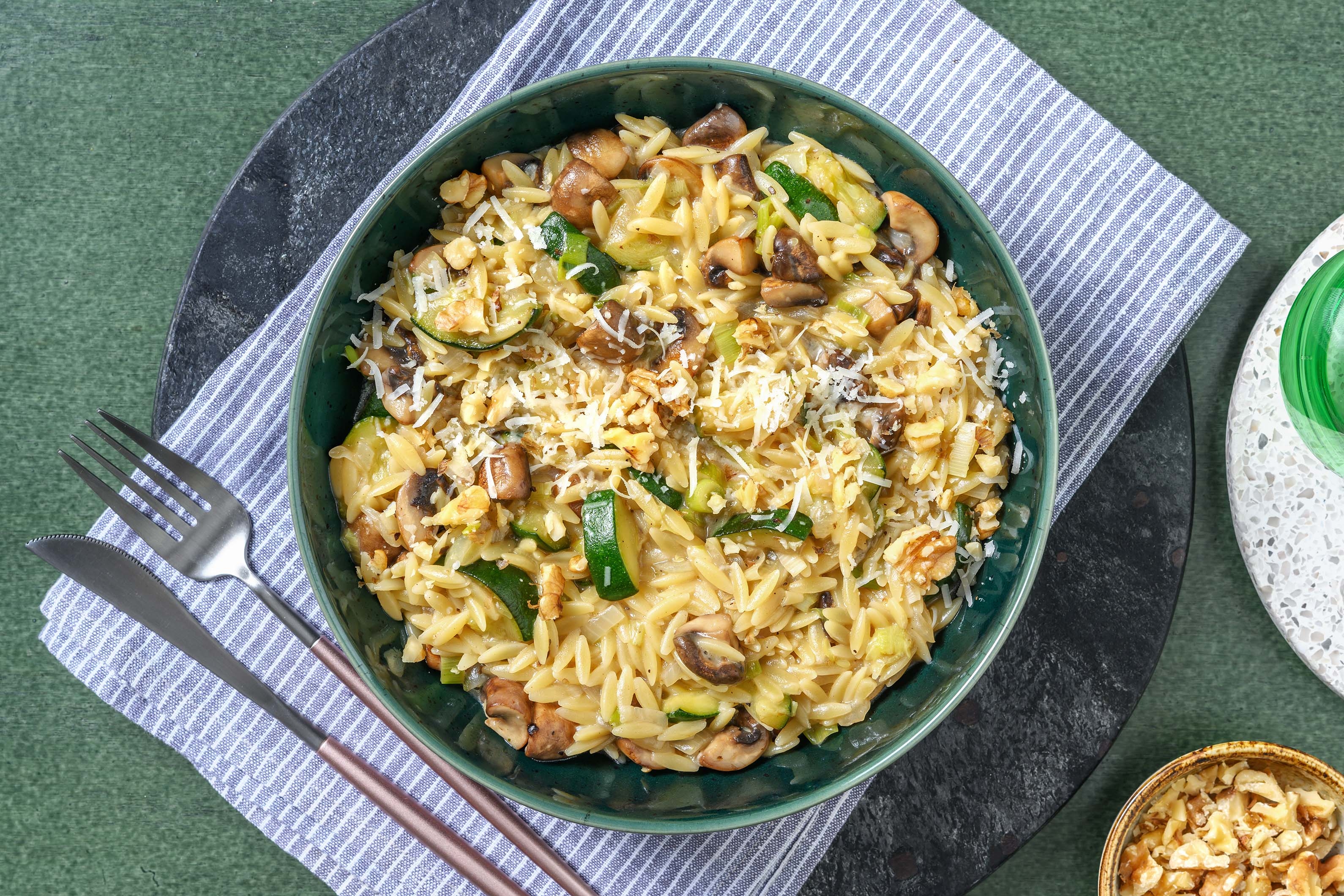Risotto d’orzo aux champignons