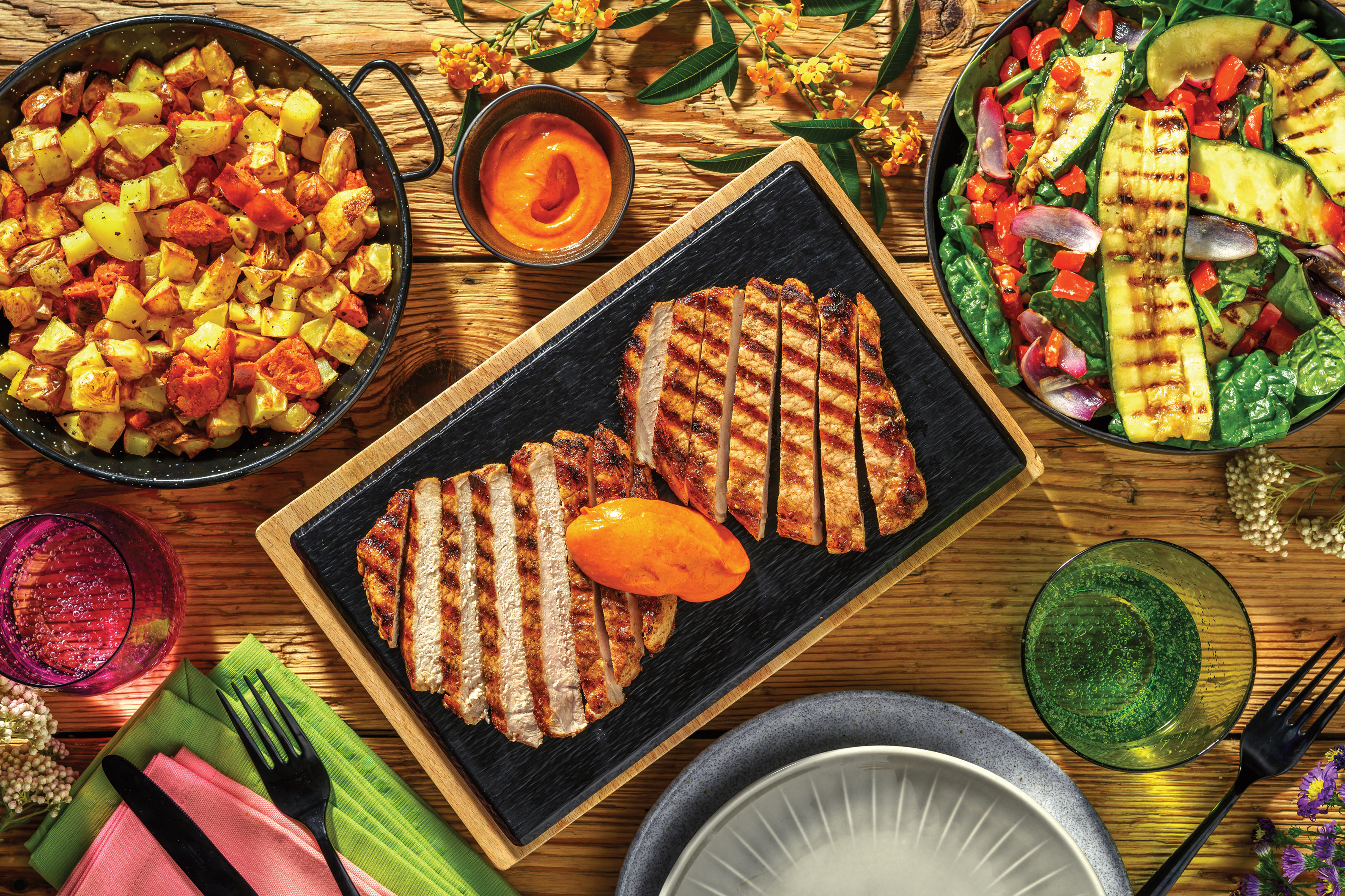 Chargrilled Spanish-Style Pork Steaks