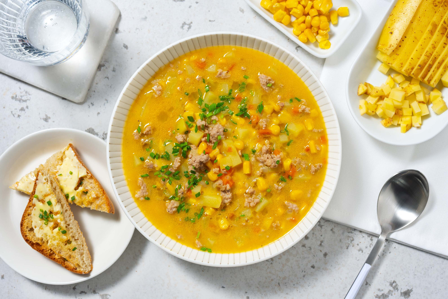 Cal Smart Turkey Corn Soup