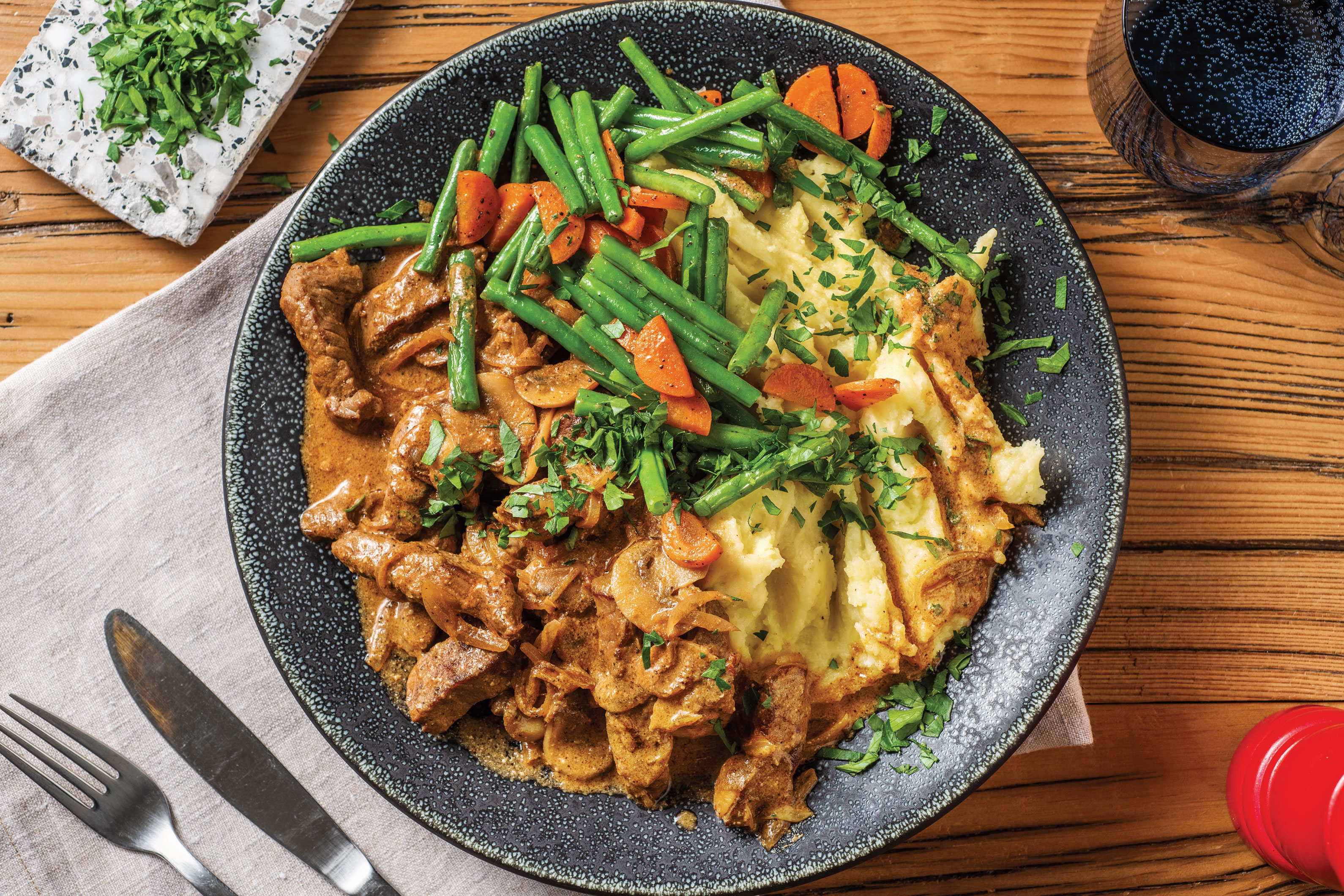 Cheat's Beef Stroganoff