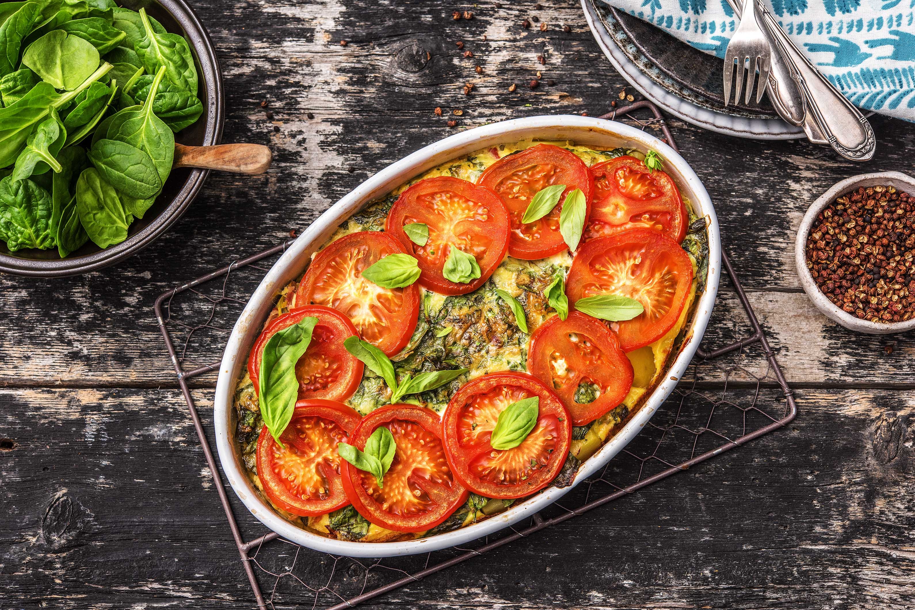 Cheddar, Potato and Bacon Frittata