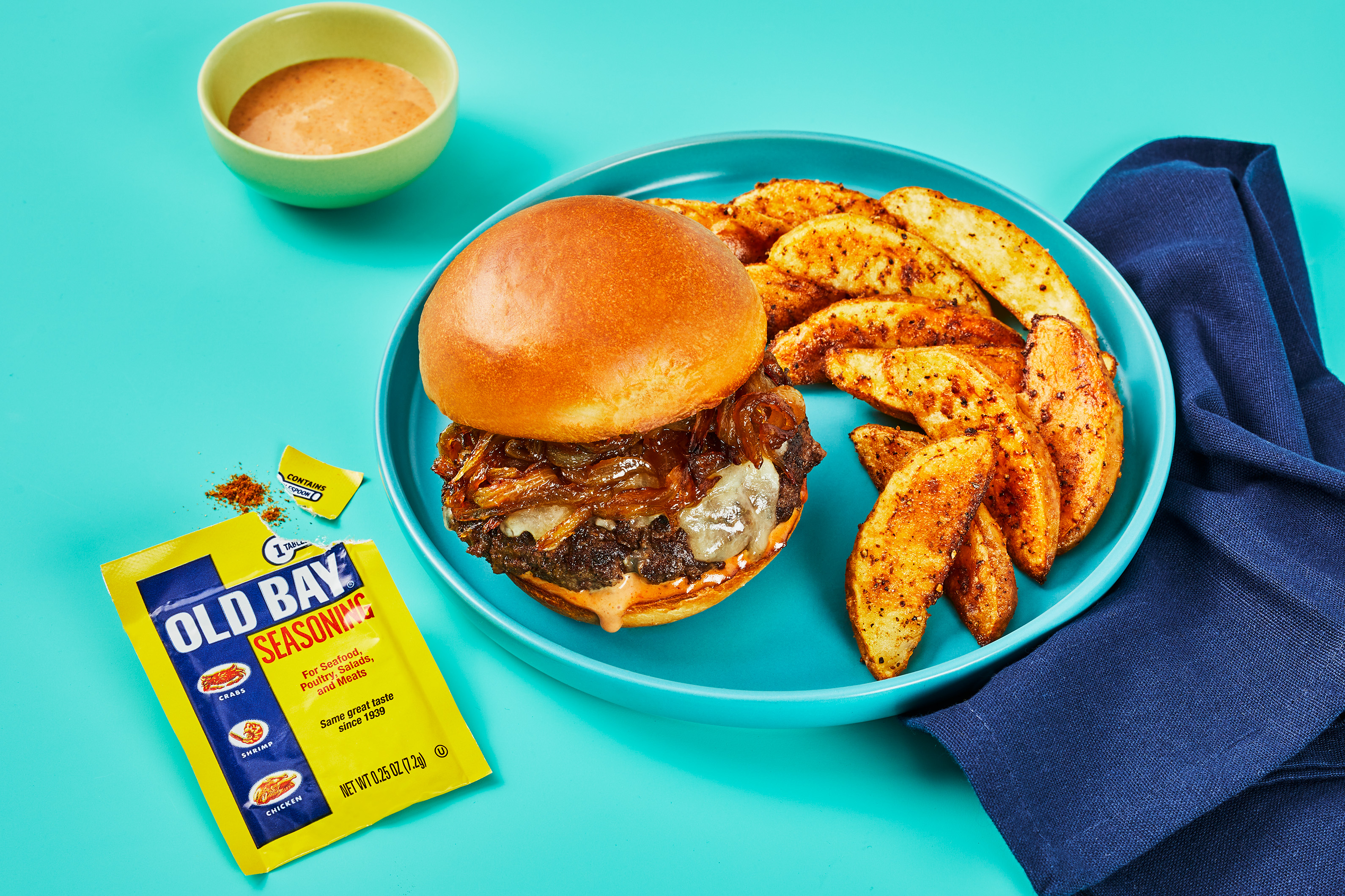 Cheddar Wonderburgers & OLD BAY® Fries