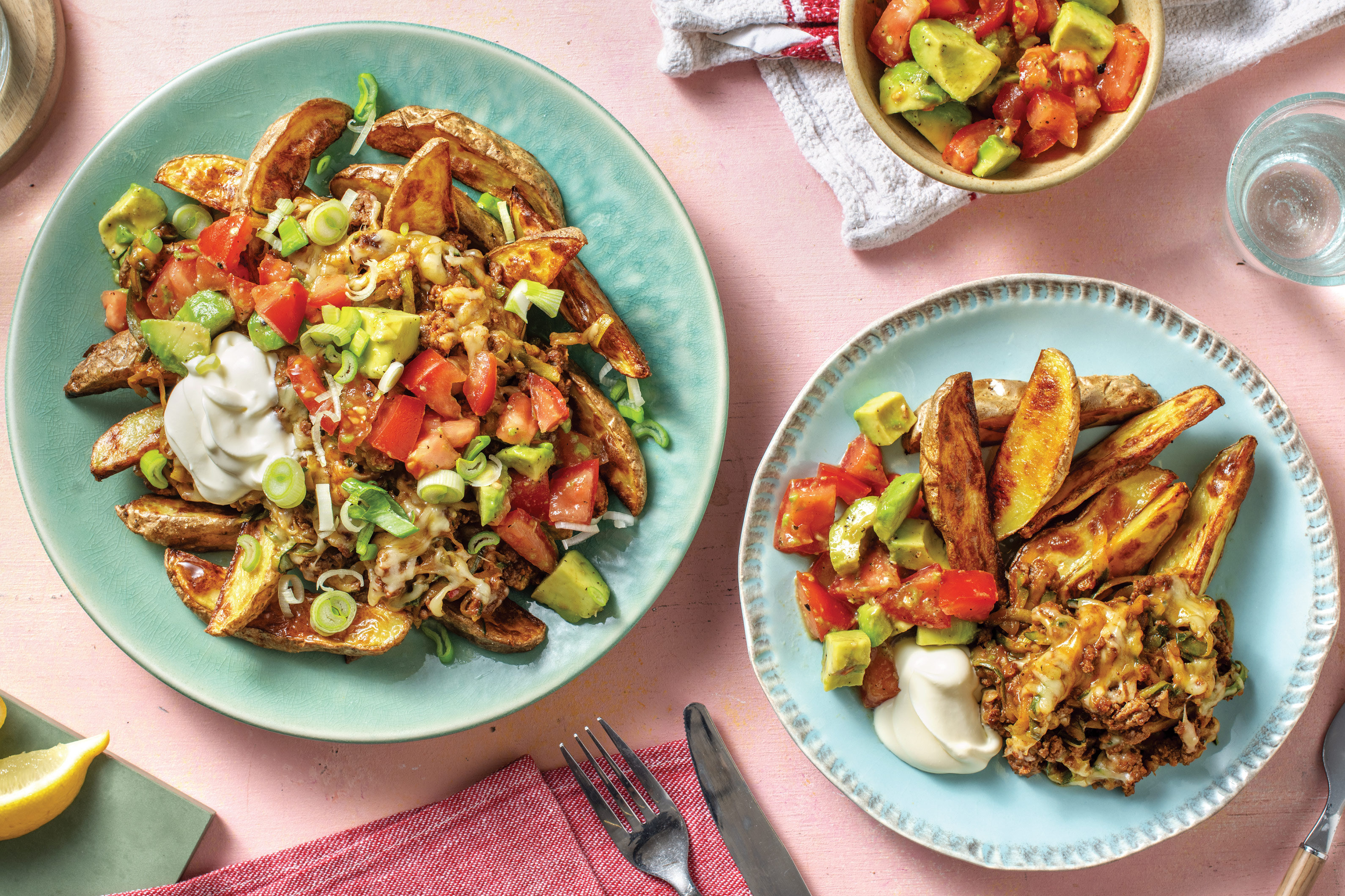 Cheesy BBQ Beef Loaded Wedges