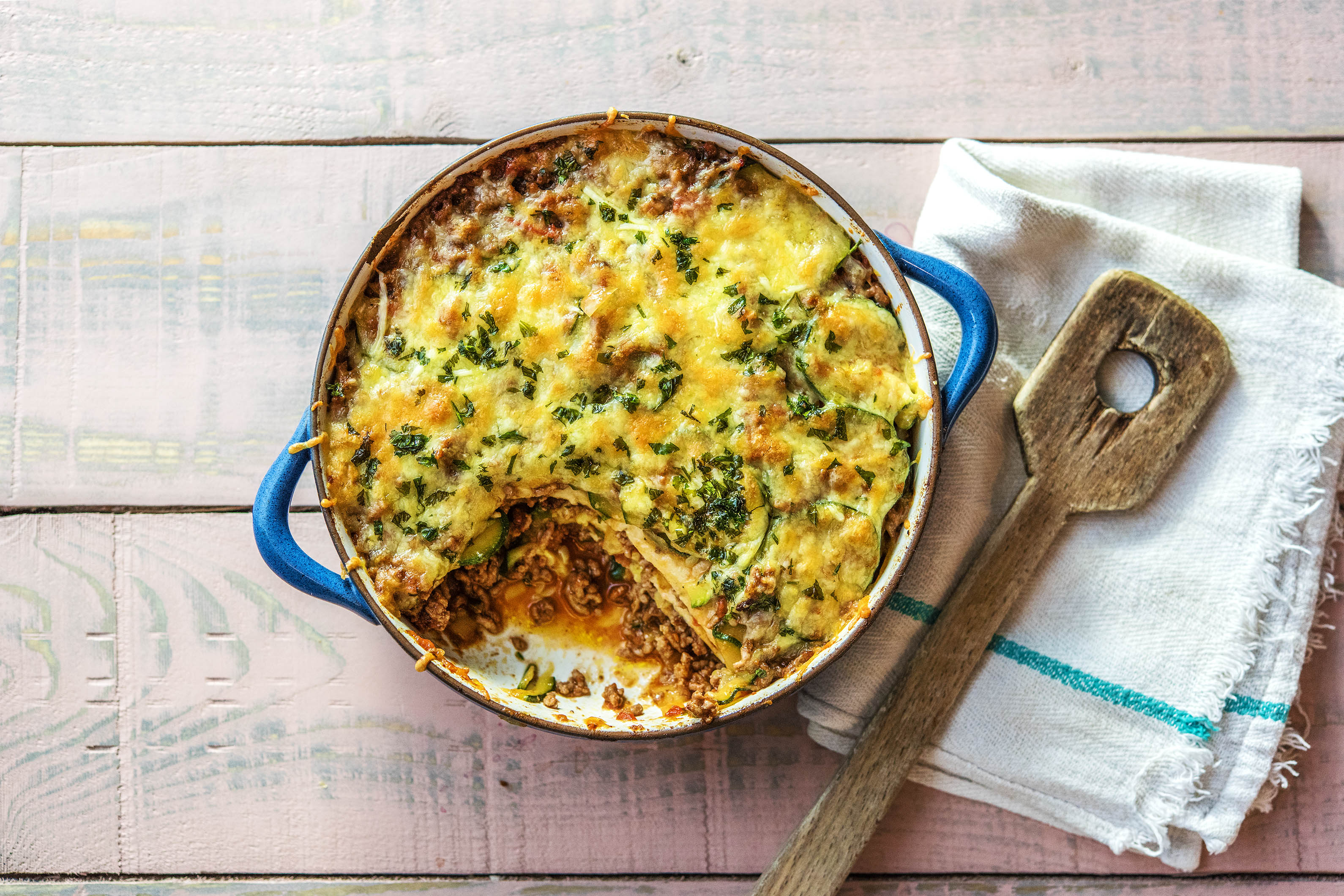 Cheesy Beef Tortilla Stack