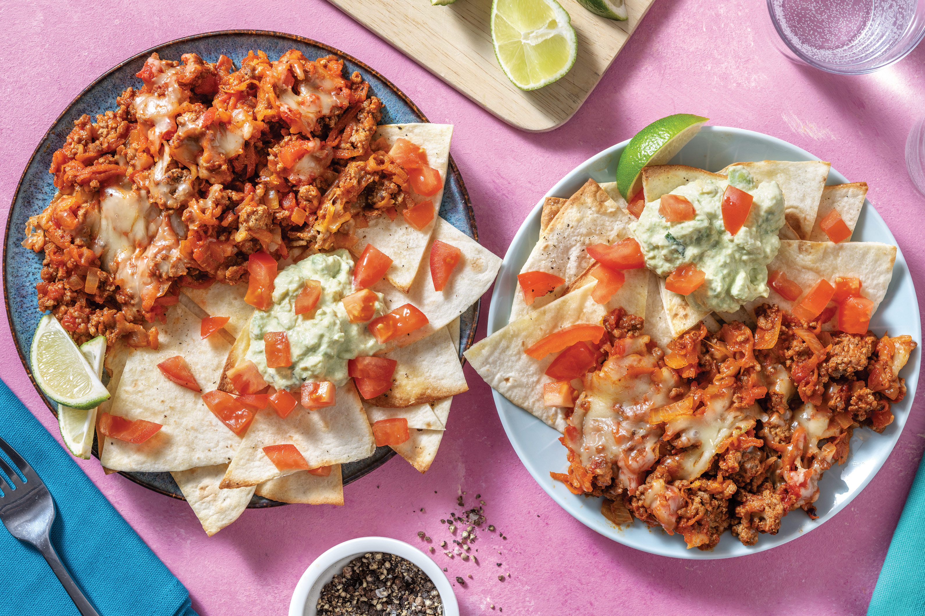Tex-Mex Cheesy Beef Nachos