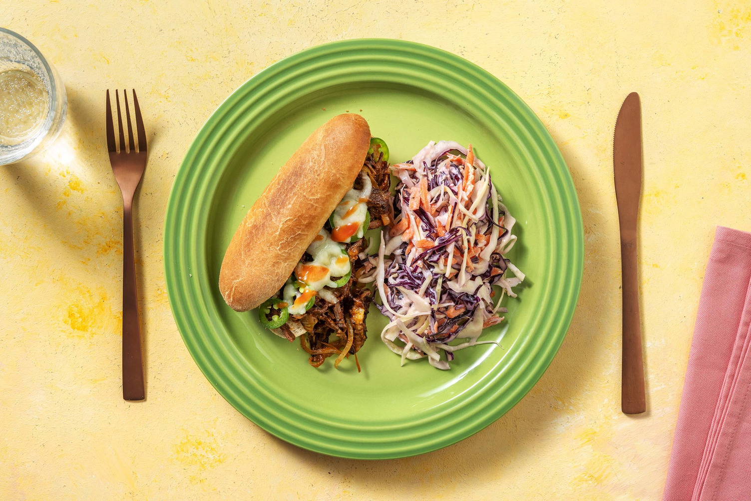 Sous-marins au bœuf effiloché BBQ et au fromage