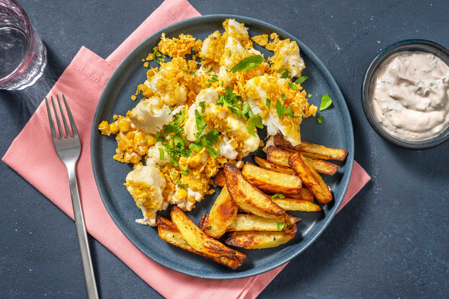 Cheesy Tex-Mex-Knusperbake mit Blumenkohl