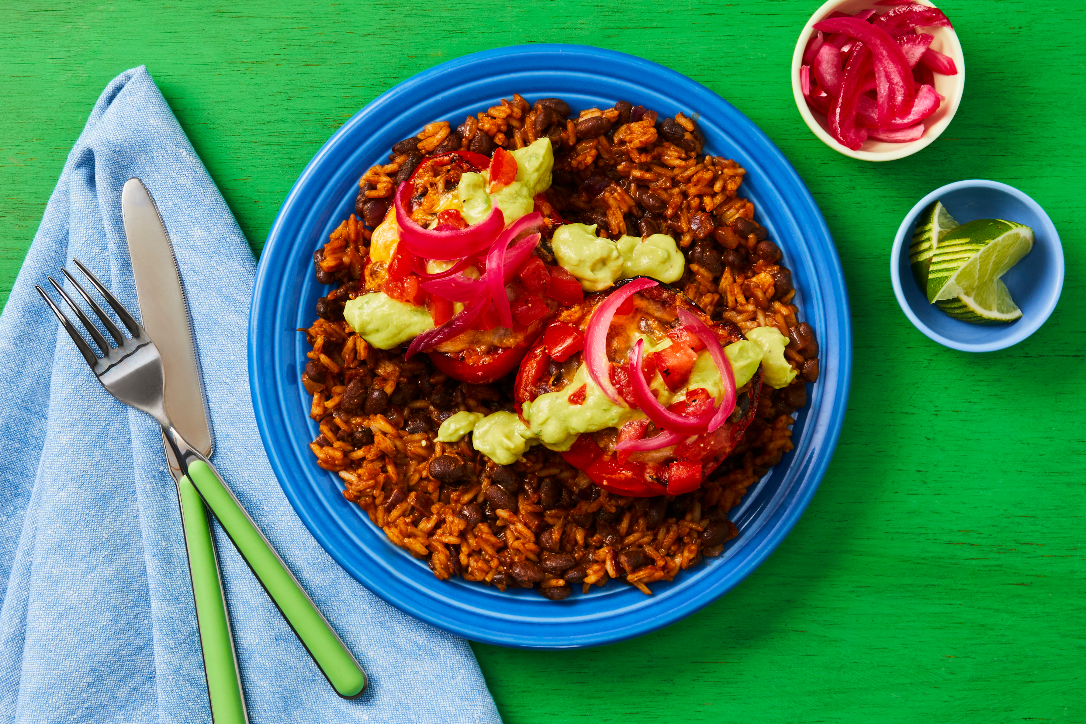 W36 R58 Cheesy Tex-Mex Stuffed Peppers