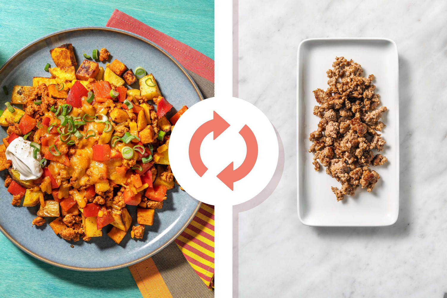 Cheesy Turkey Hash