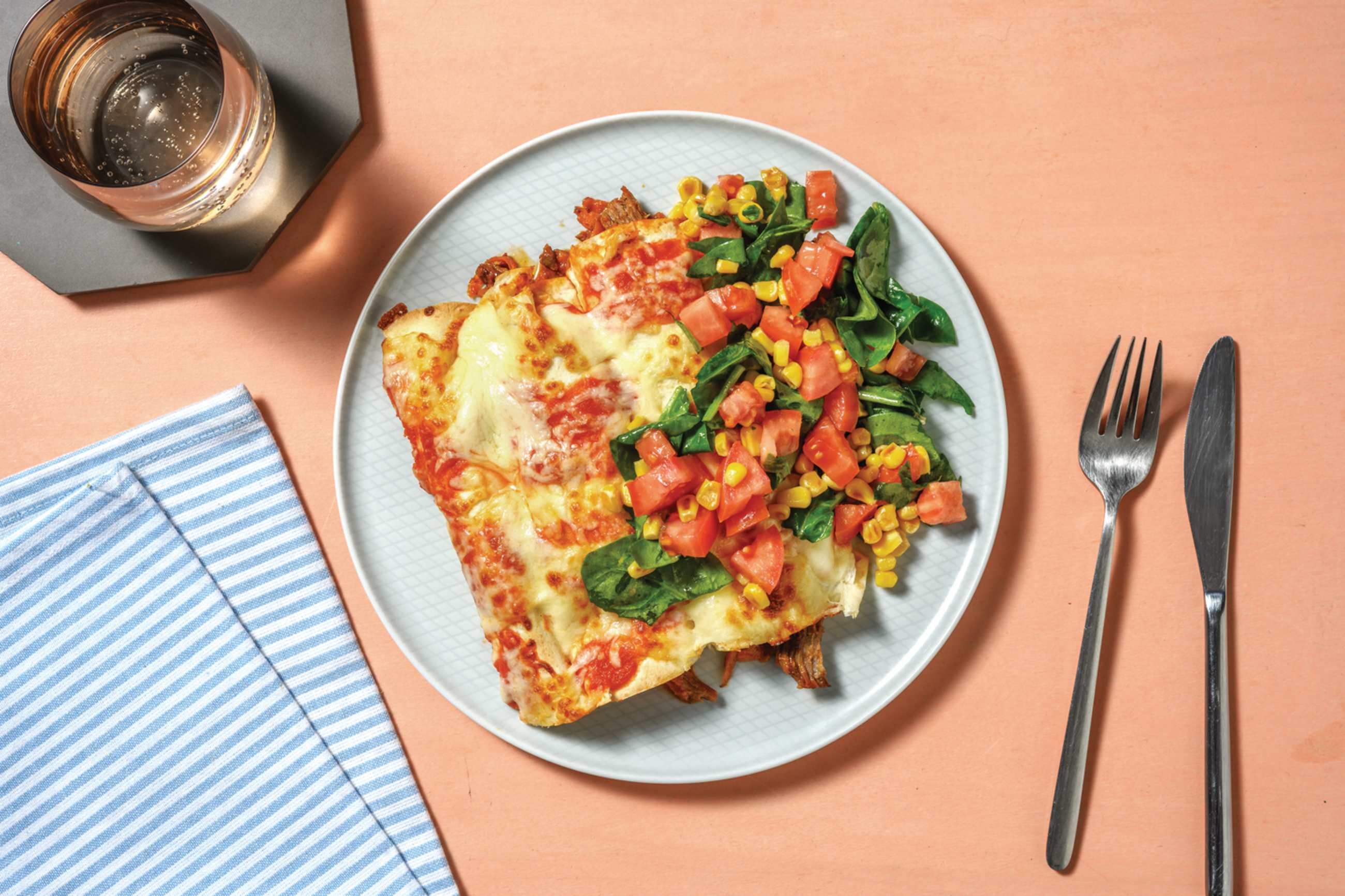 Cheezy Plant-Based Beef Enchiladas