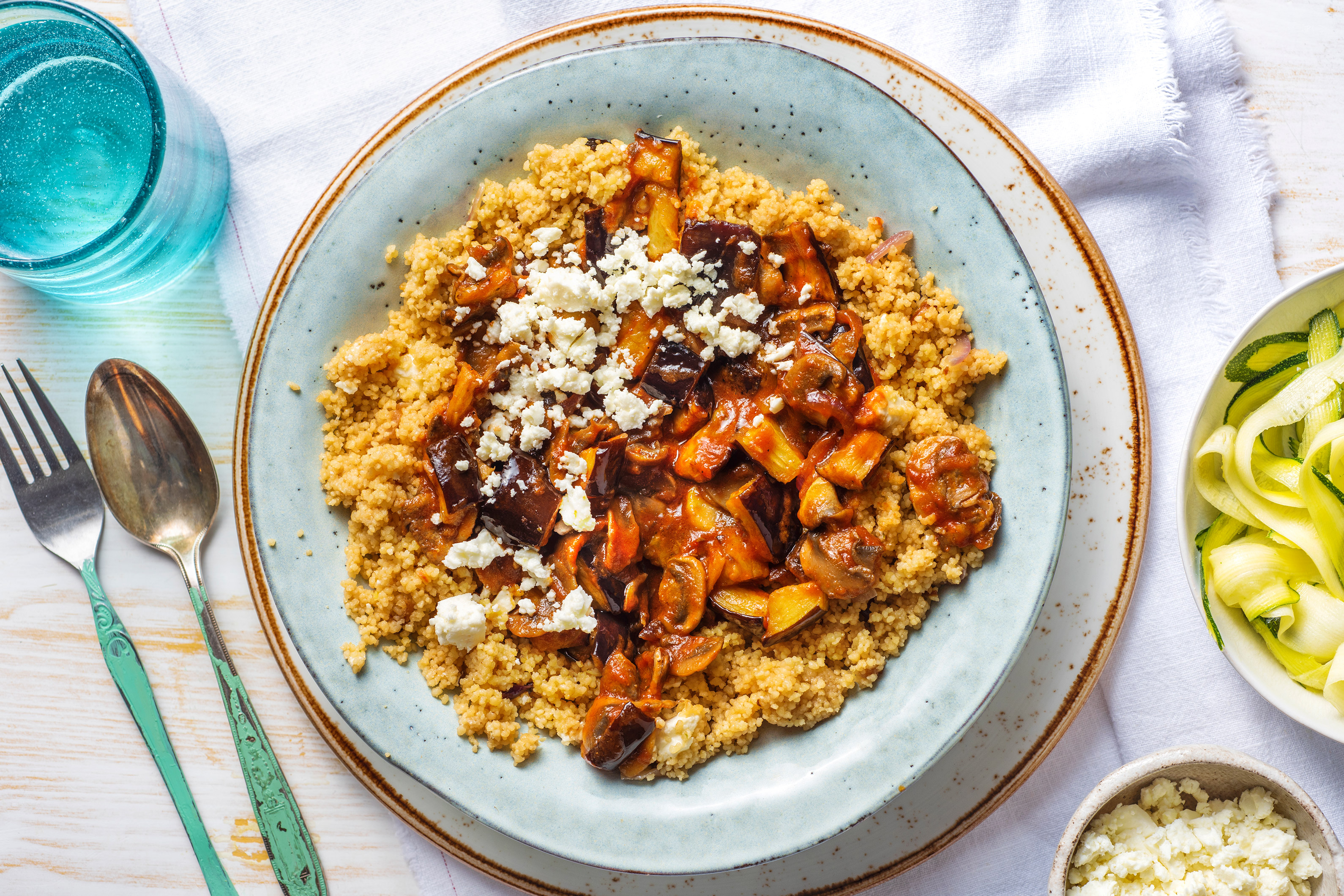 Chermoula Aubergine & Mushroom Stew