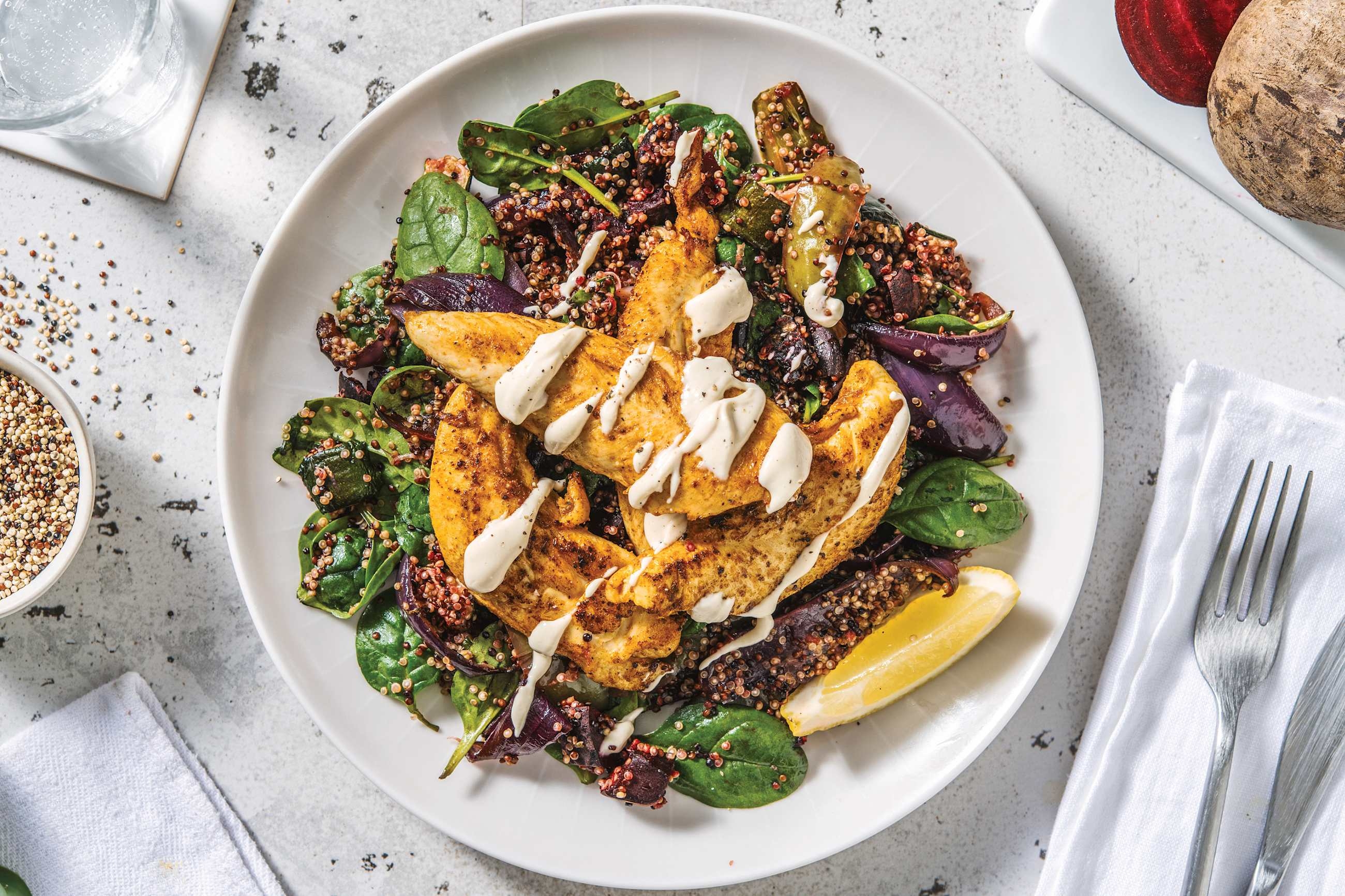 Chermoula Chicken & Roast Veggie Quinoa