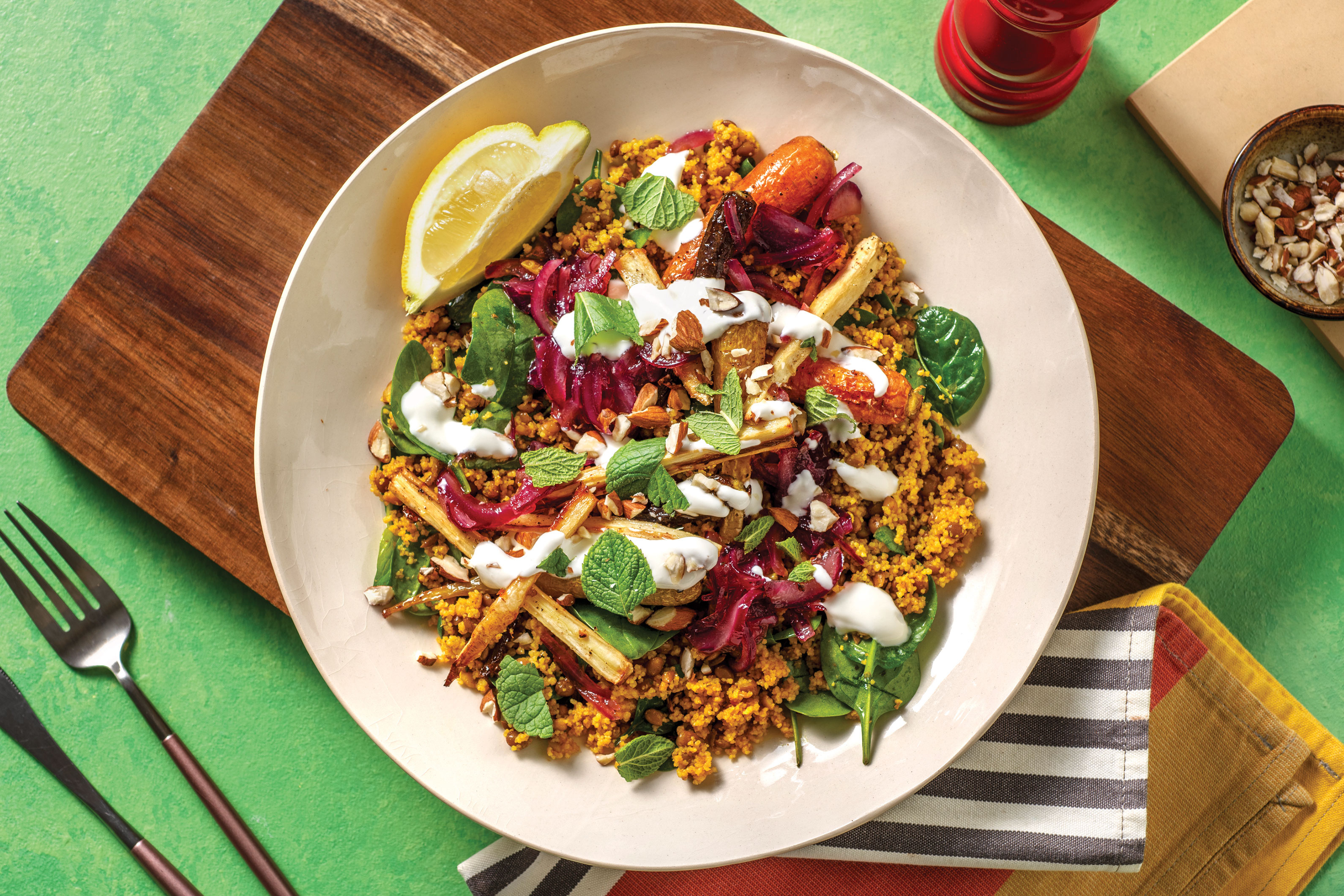 Chermoula Lentil & Couscous Bowl
