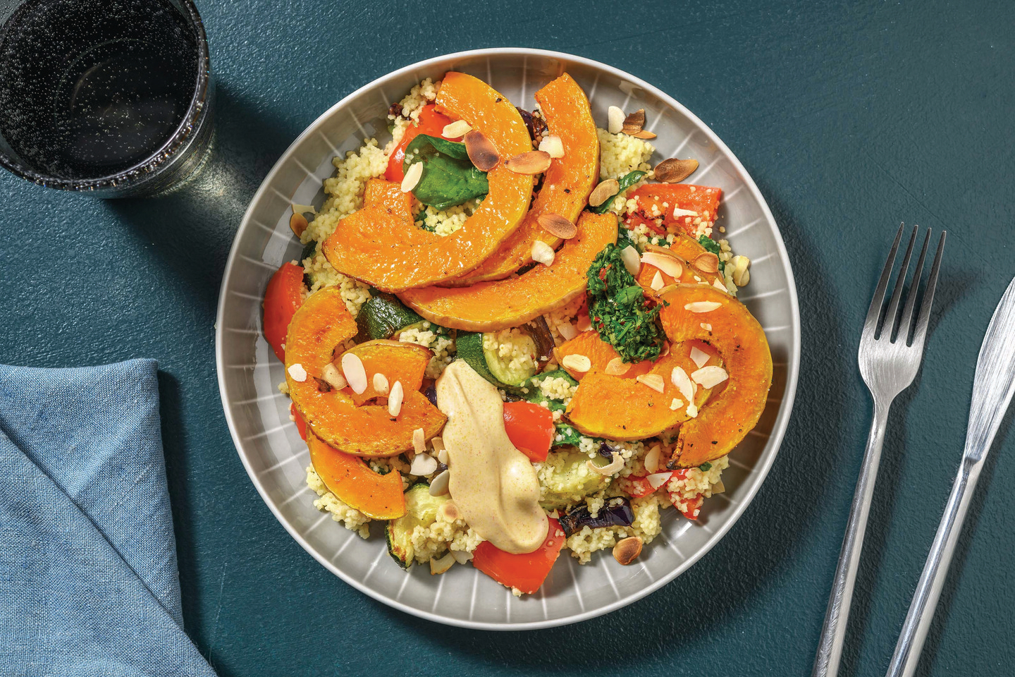 Chermoula Pumpkin & Nutty Couscous Salad