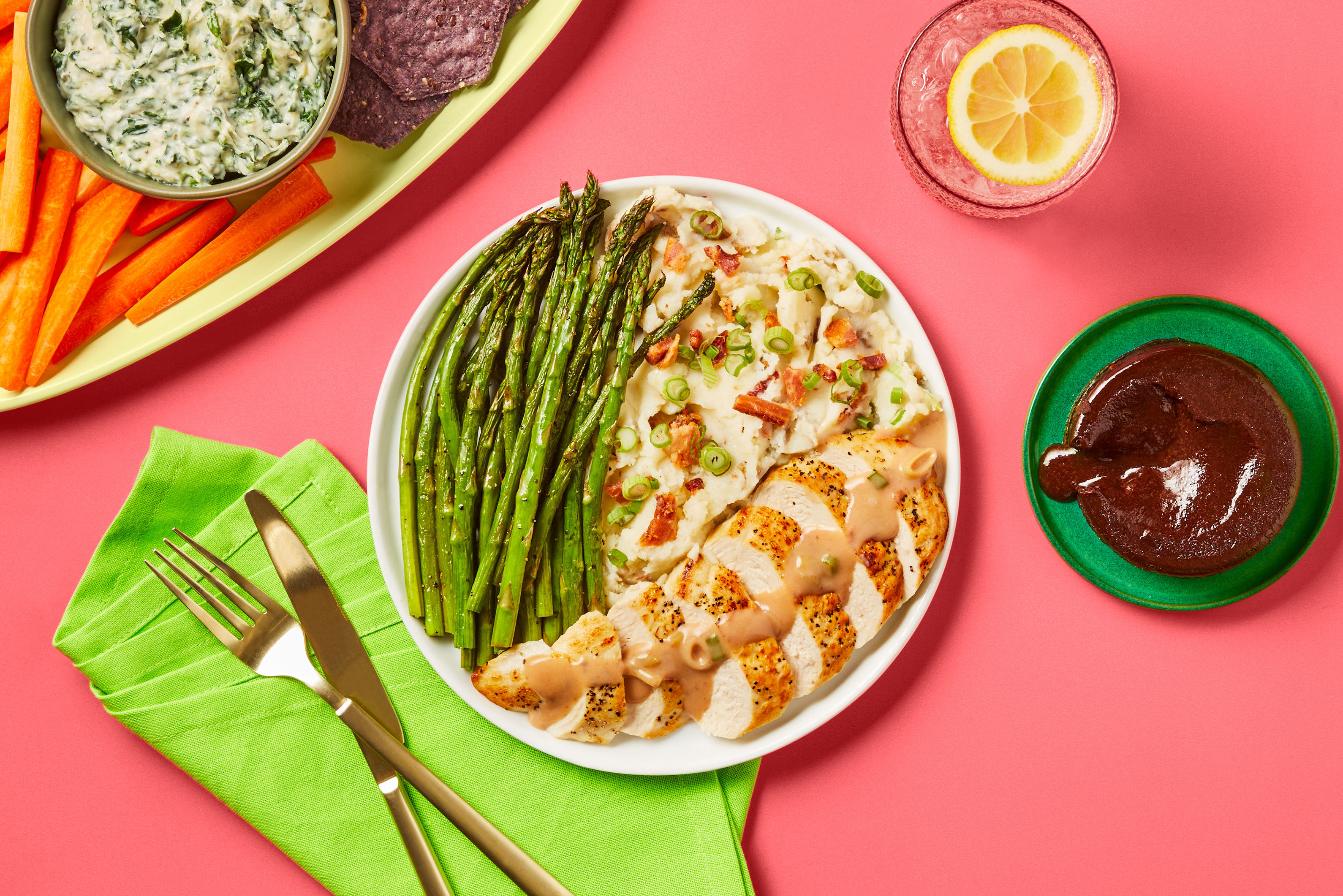 Chicken with Cherry Pan Sauce