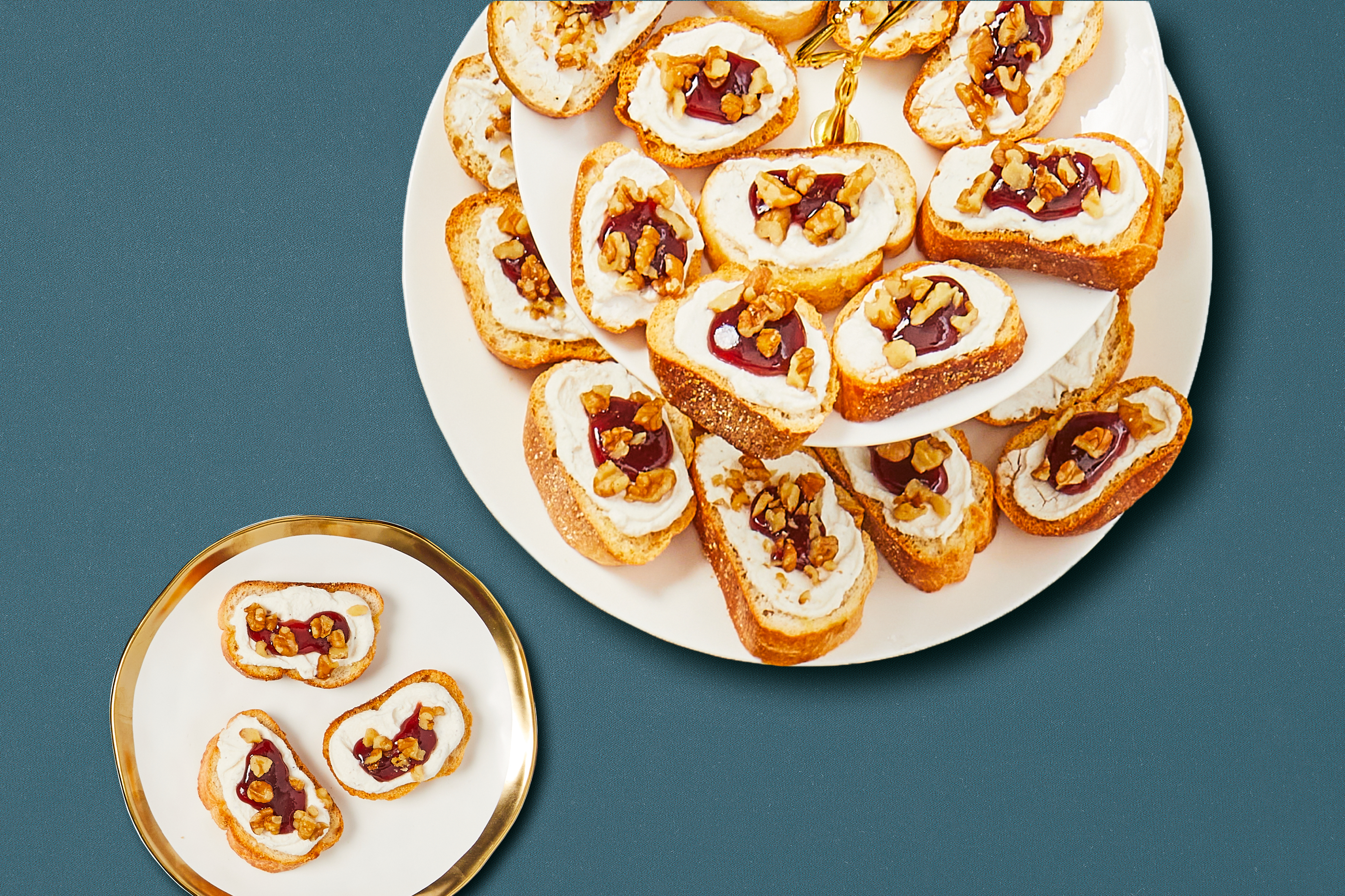 Cherry Ricotta Crostini