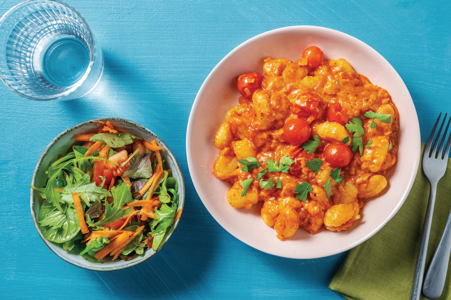 Cheesy Cherry Tomato Gnocchi