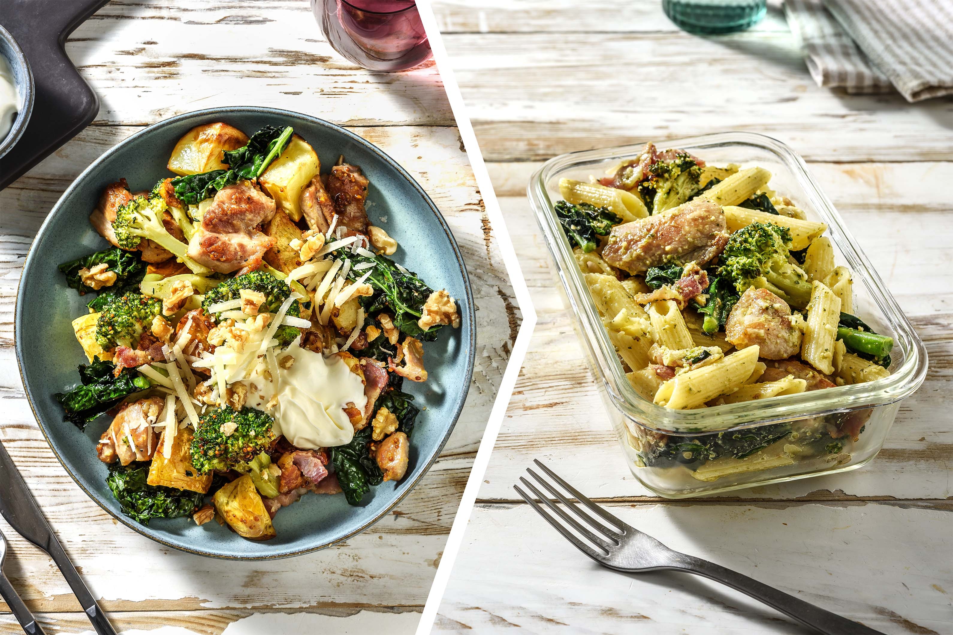 Chicken and Bacon Winter Veg Toss