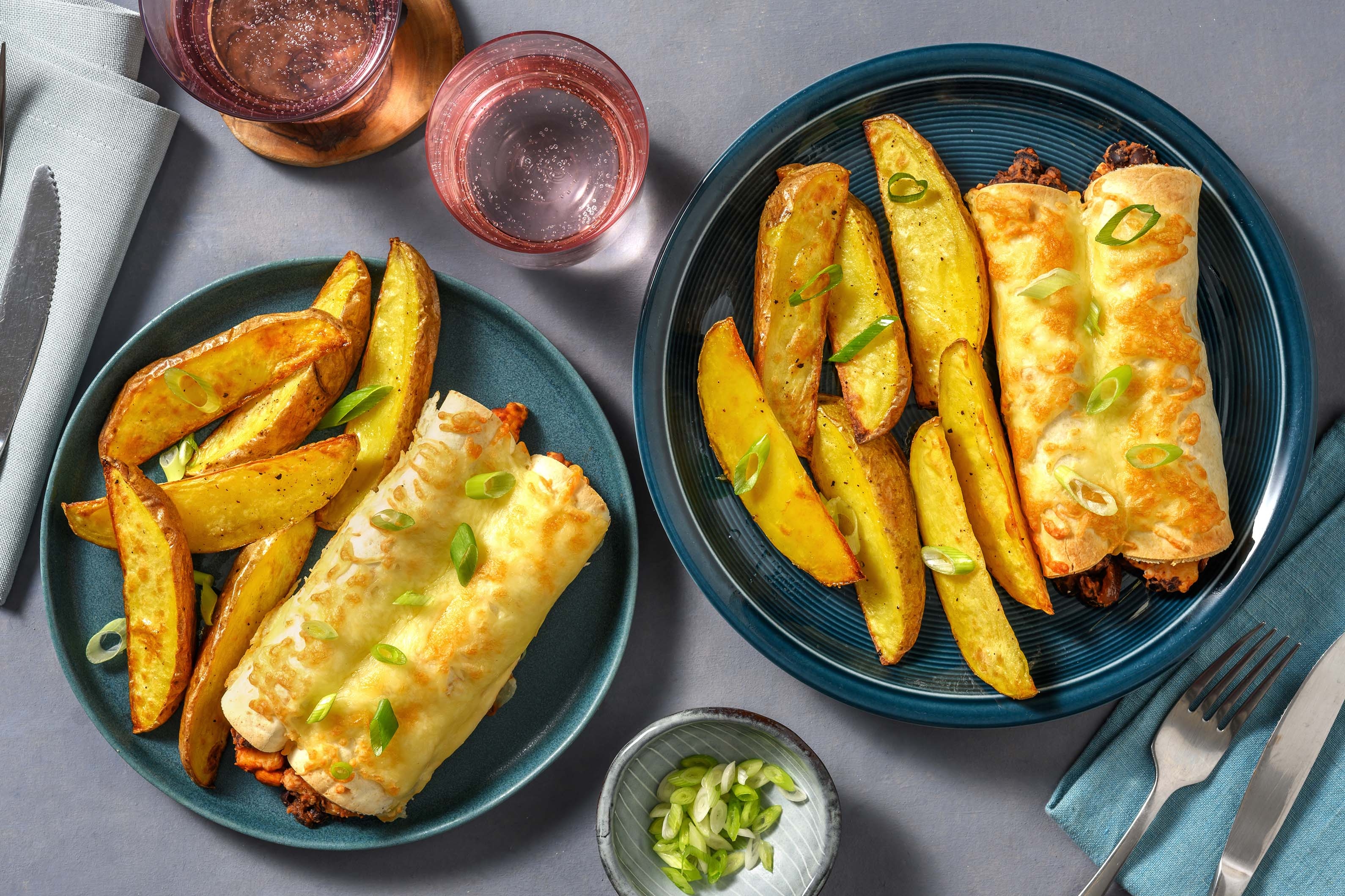 Chicken and Black Bean Enchiladas