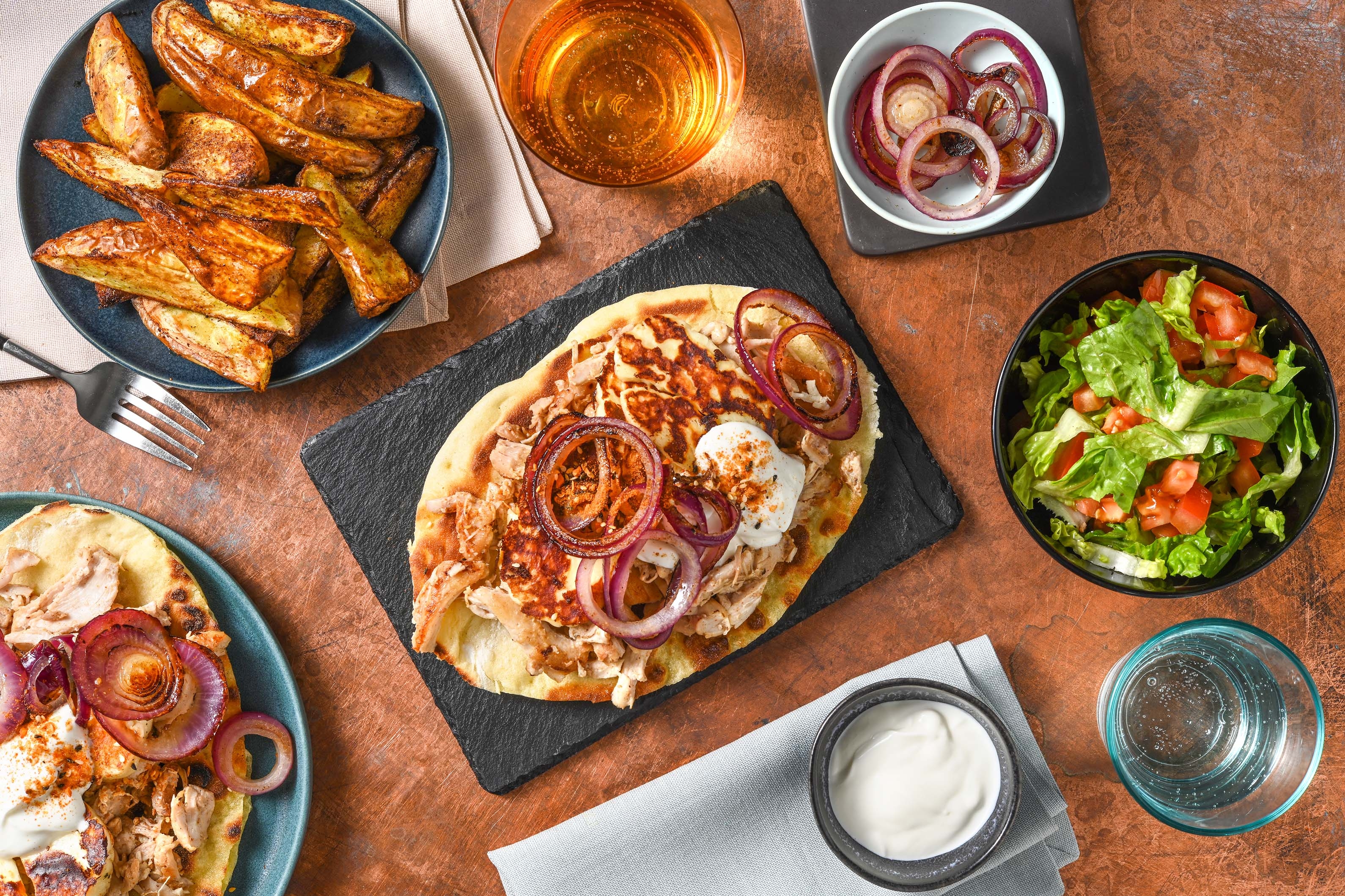 Chicken and Halloumi Shawarma