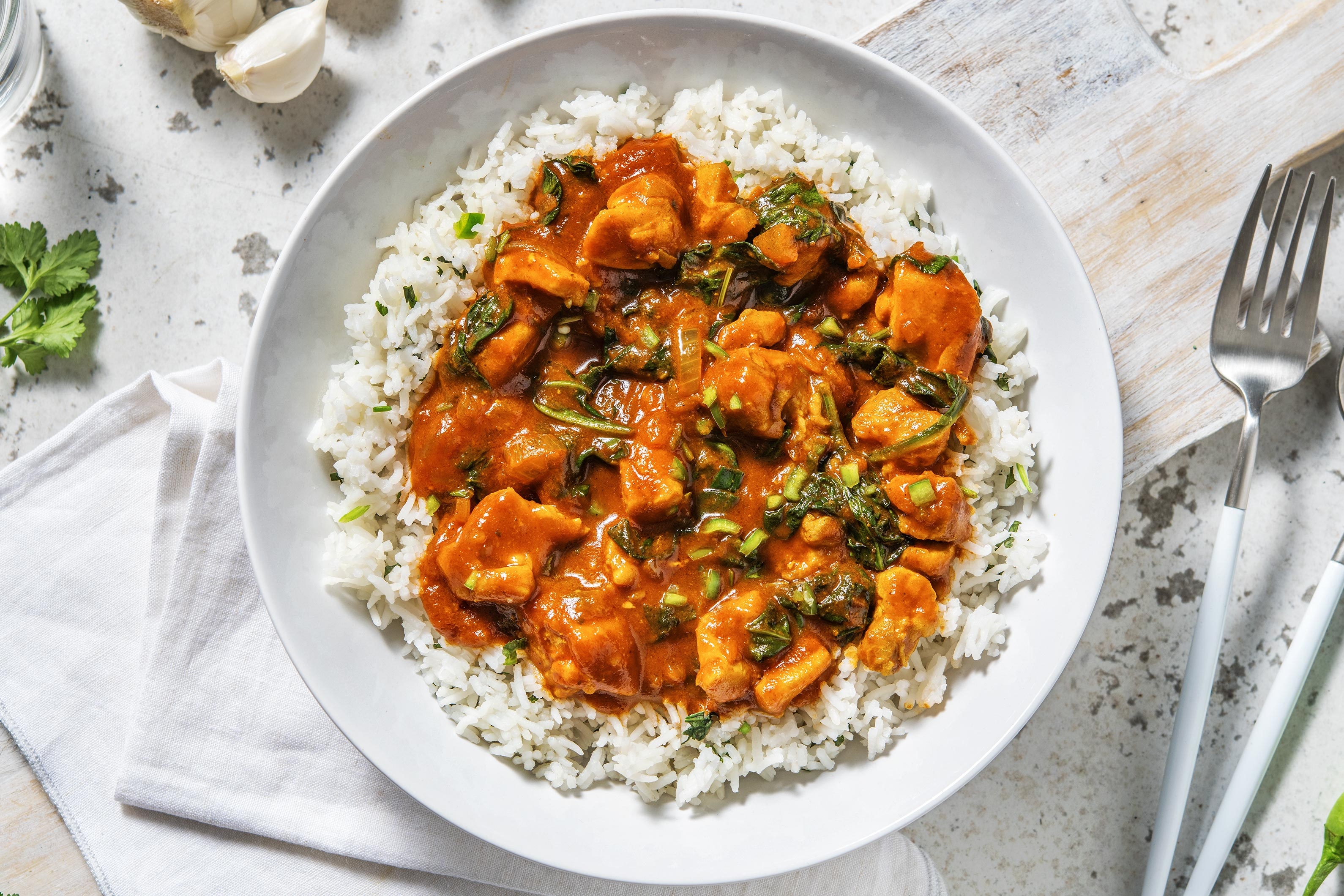 Chicken and Spinach Curry
