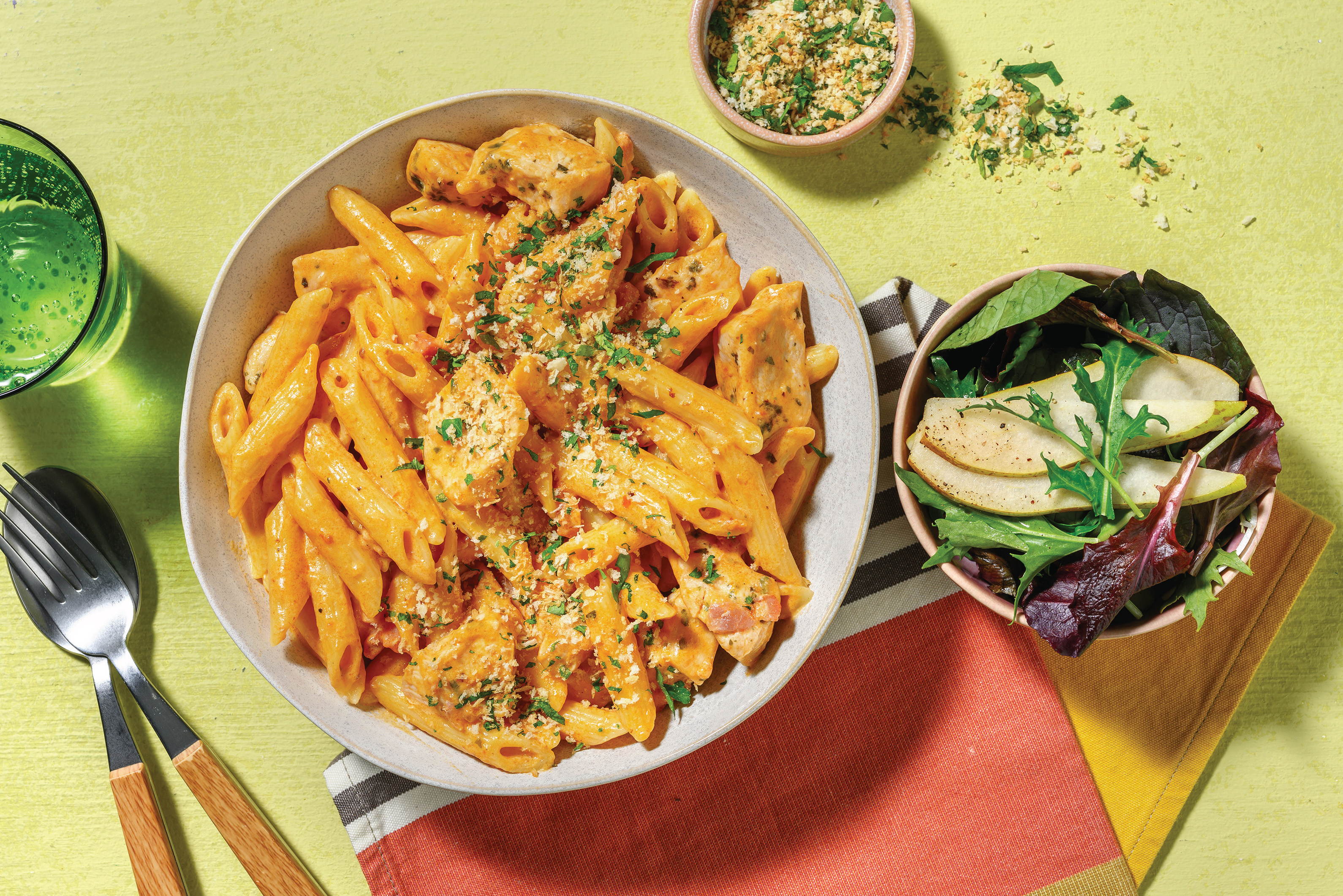 Chicken & Bacon Red Pesto Penne