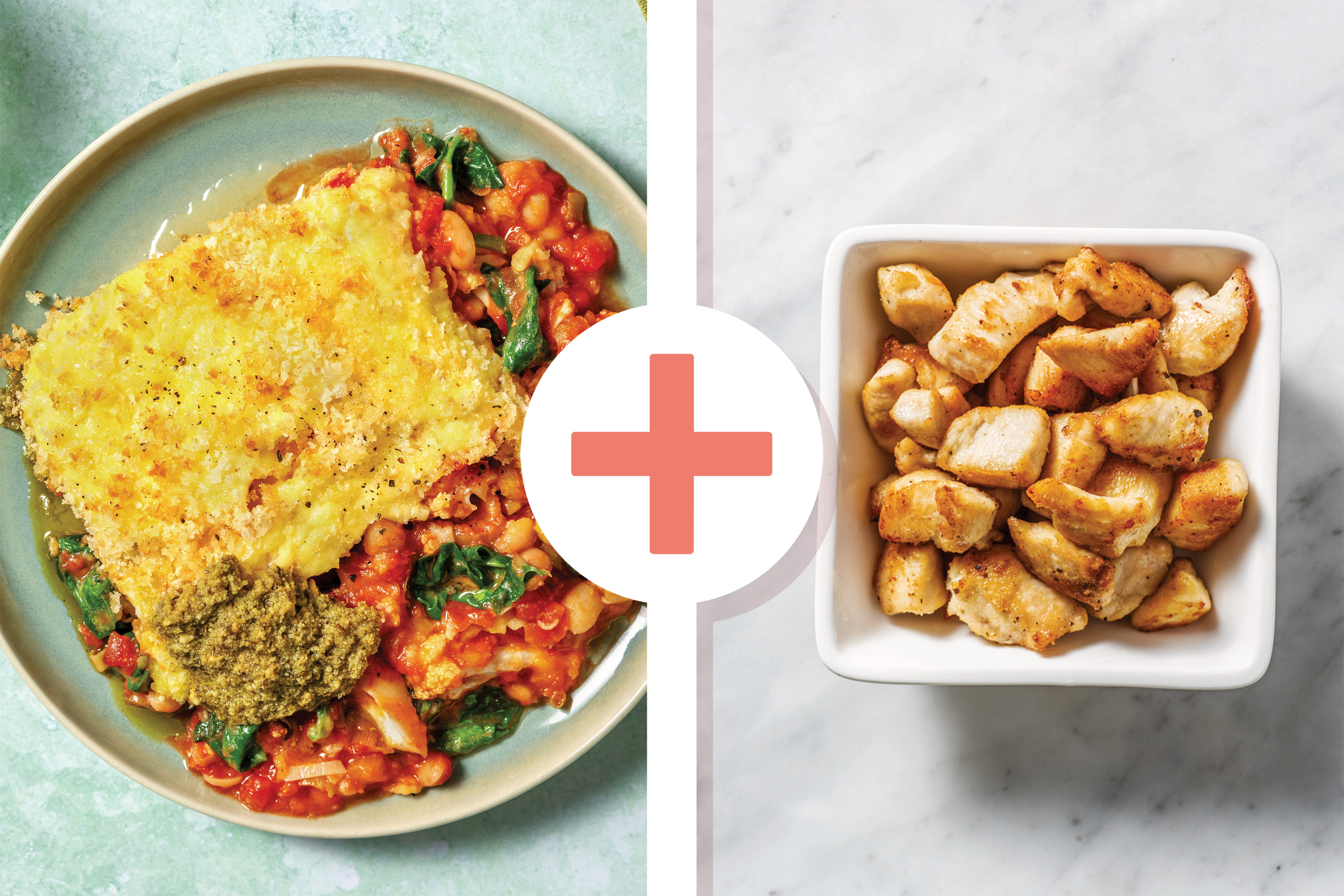 Chicken & Cauliflower Panko-Topped Pie