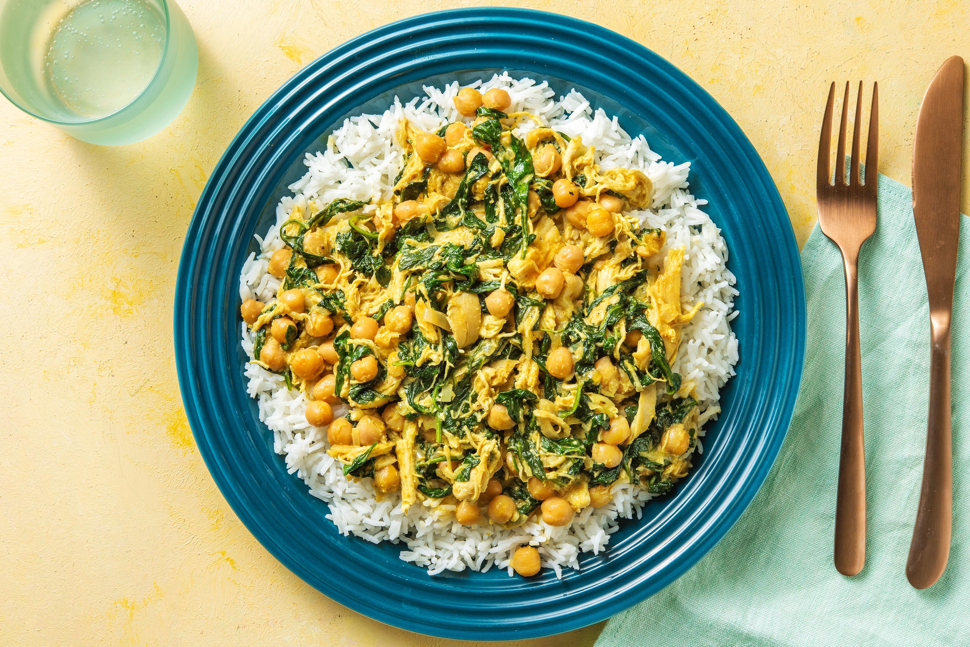 Chicken, Chickpea and Spinach Korma