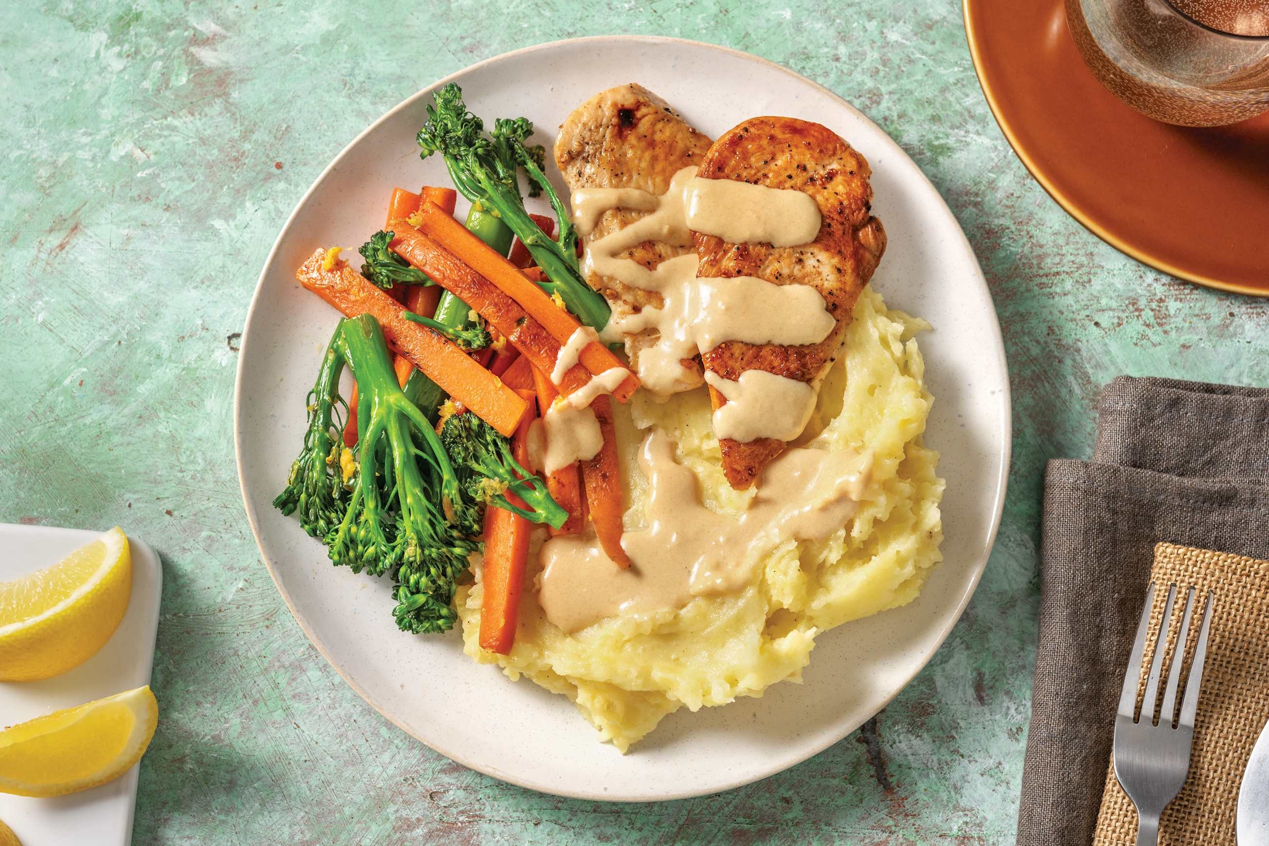 Chicken & Creamy Parmesan Sauce