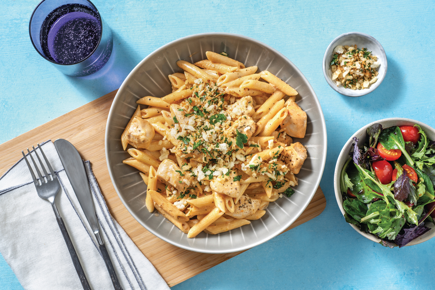 Creamy Chicken & Red Pesto Penne