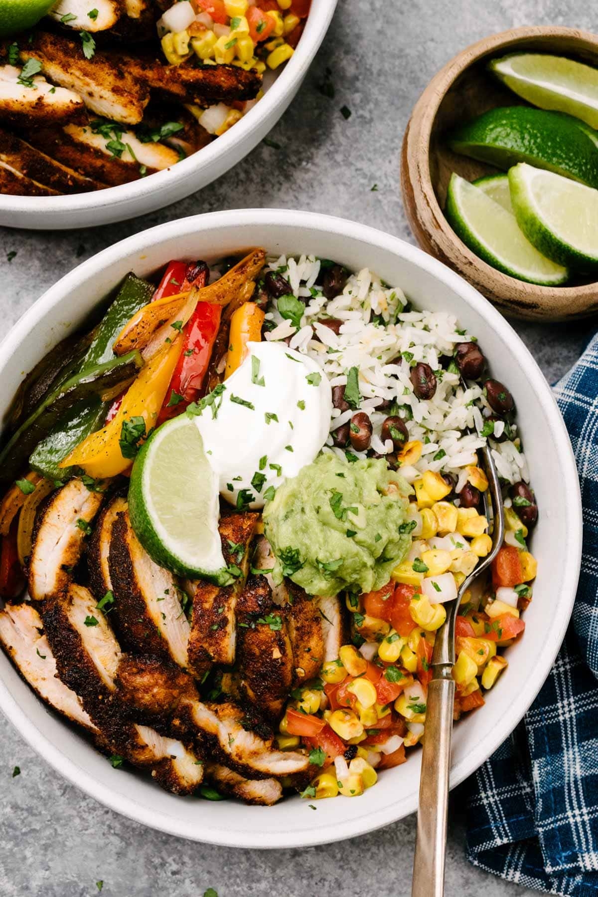 SuperQuick Chicken Fajita Bowls